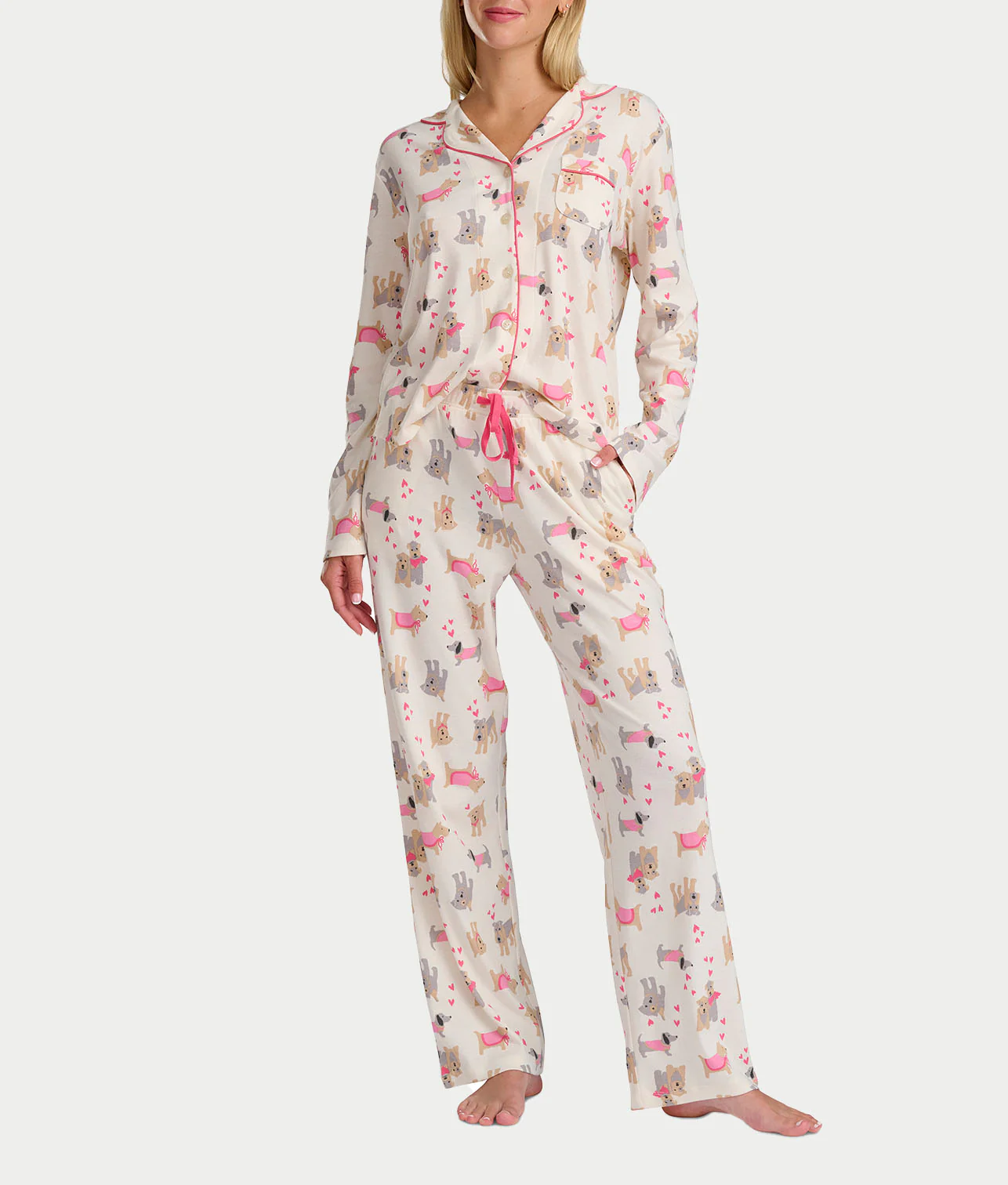 Girlfriend Knit Long Sleeve Pajama Set - Image 41