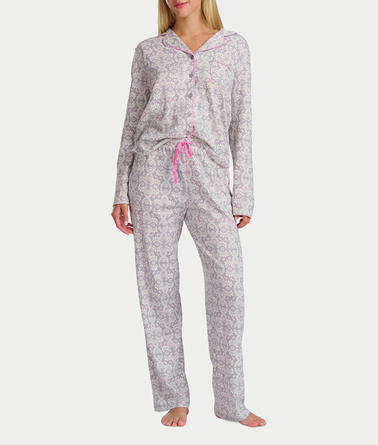 Girlfriend Knit Long Sleeve Pajama Set - Image 6