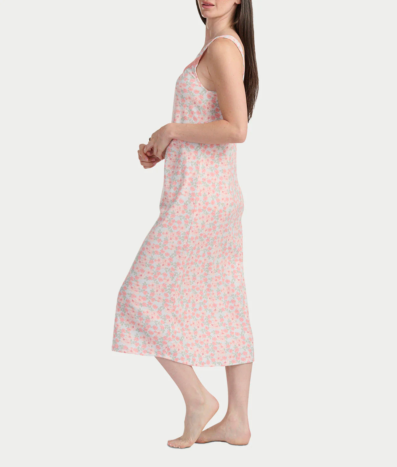 Regal Summer Henley Chemise with Eyelet Inserts - Image 4