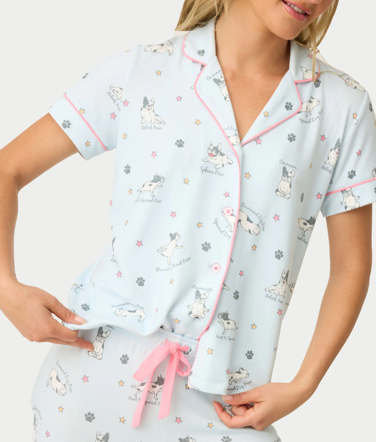 Paws & Breathe Dog Print 3-Piece Knit Pajama Set - Image 3
