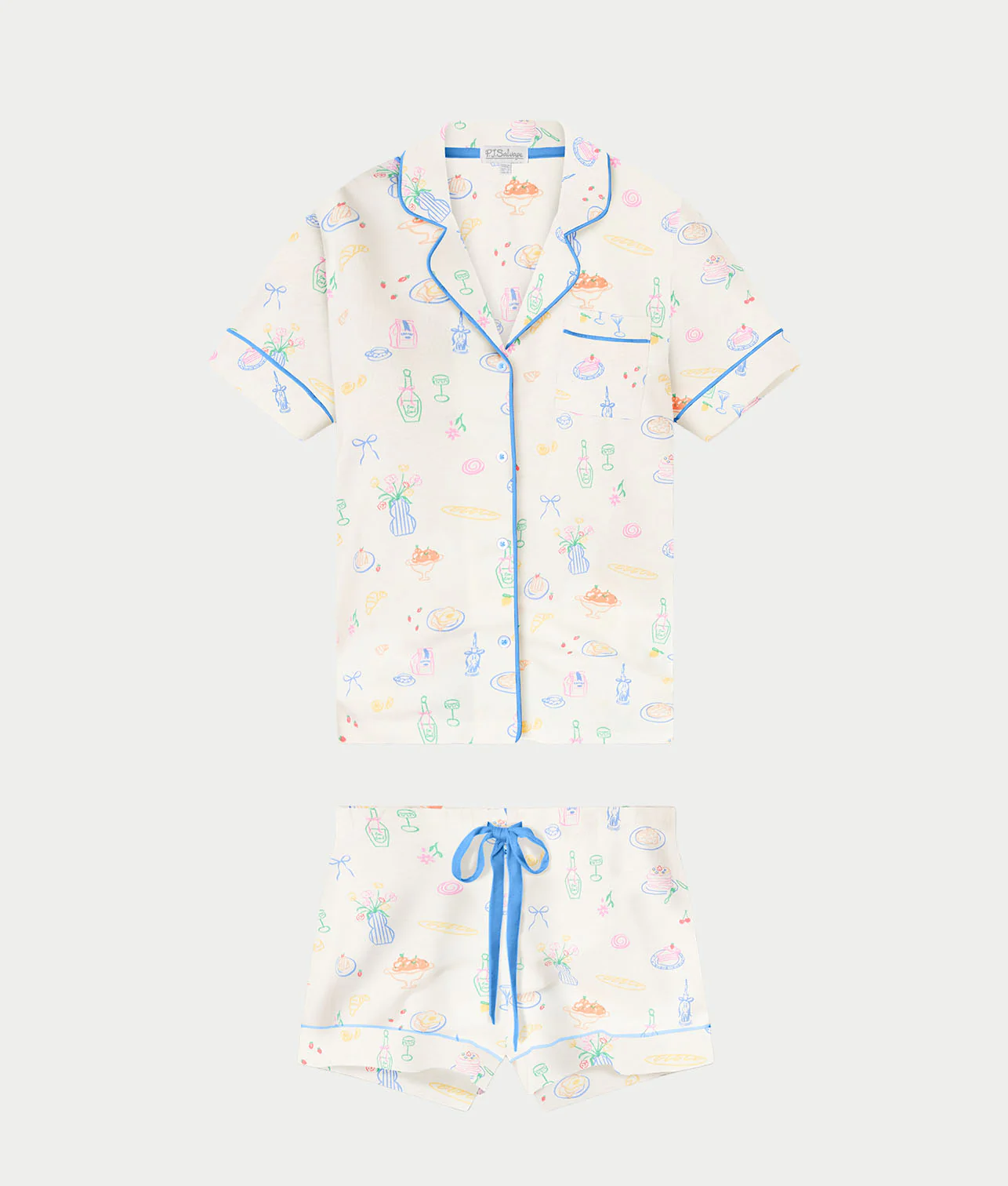 Whimsy Knit Shorts Pajama Set - Image 11