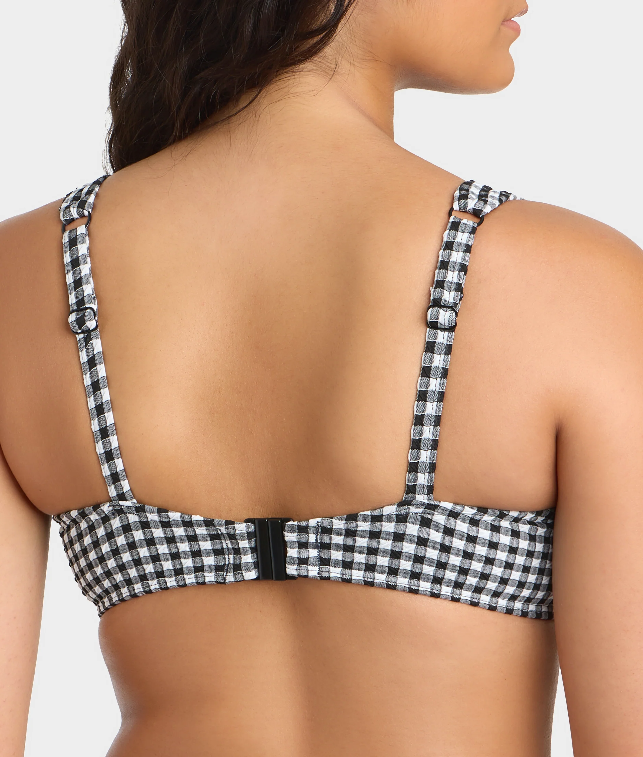 Gingham Olivia Underwire Balcony Bikini Top - Image 12