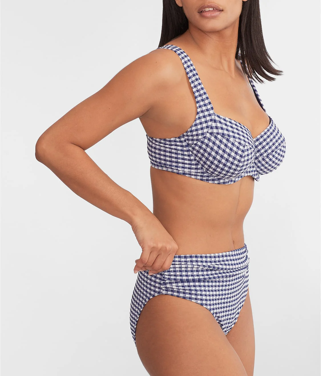 Gingham Olivia Underwire Balcony Bikini Top - Image 22