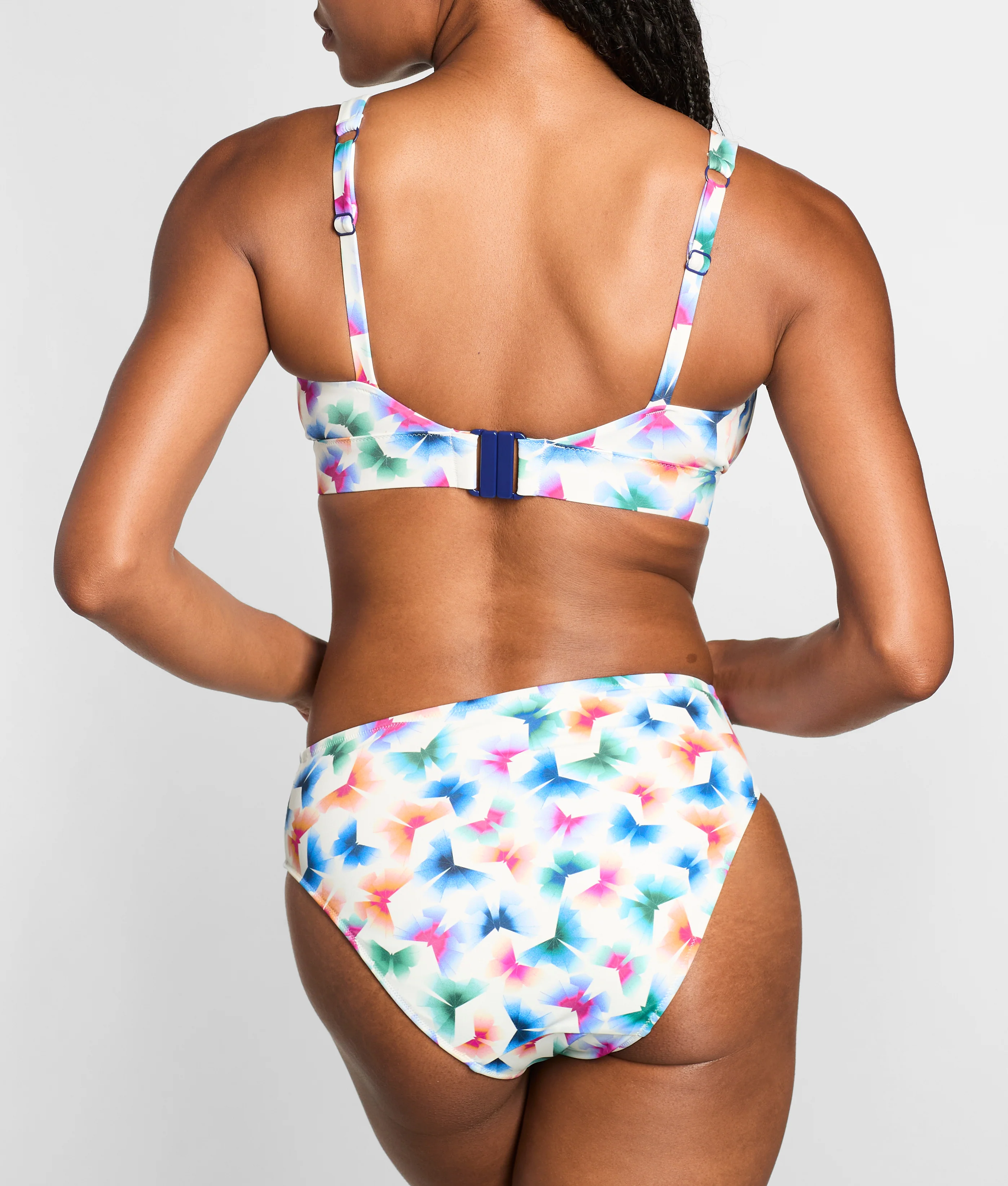 Flutter Ruched High Waist Bikini Bottom - Image 2