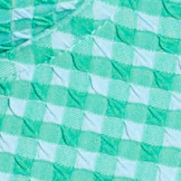 Gingham Paloma Underwire Balcony One-Piece Swimsuit - Image 13