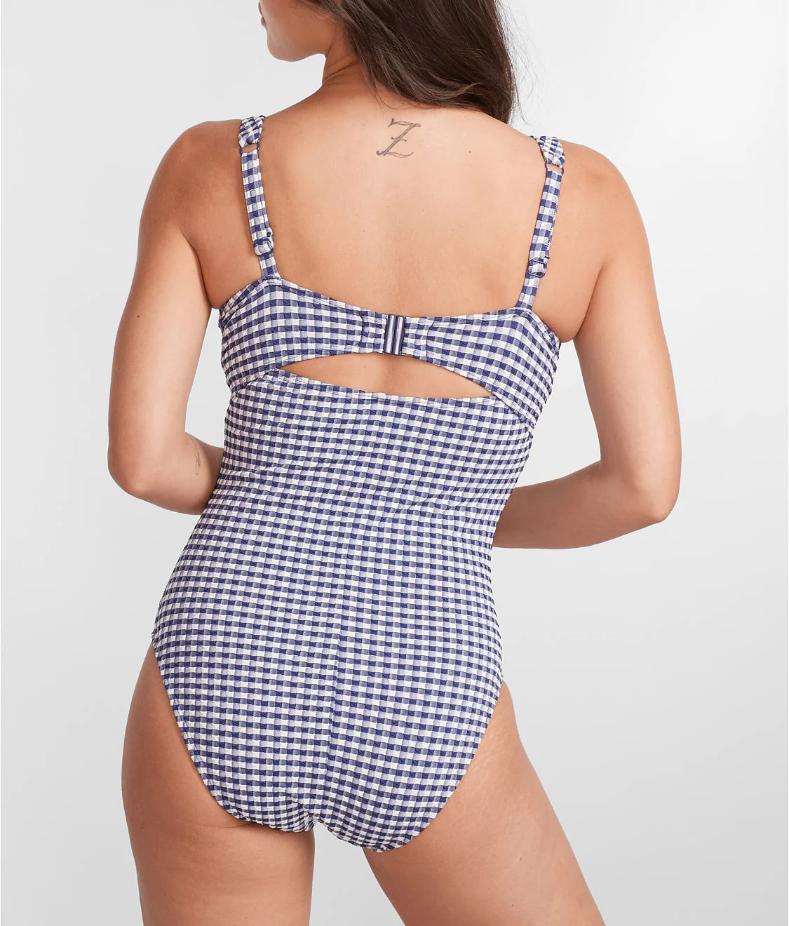 Gingham Paloma Underwire Balcony One-Piece Swimsuit - Image 15