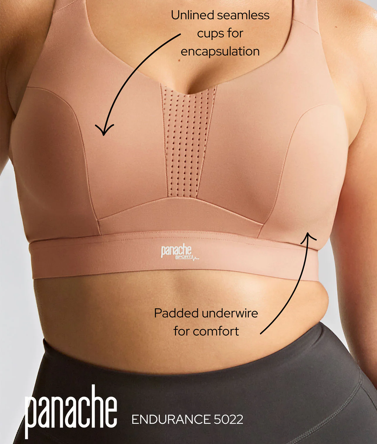 Endurance Underwire Unlined Sports Bra - Image 82