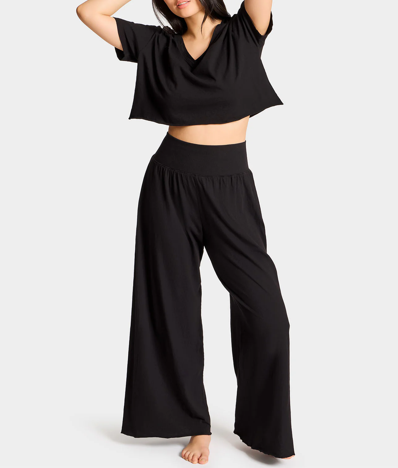 B30 V-Neck Crop Jersey Tee - Image 6