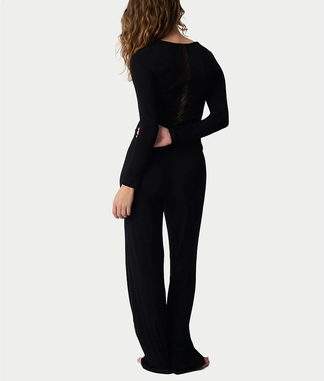 Lacey Basics Knit Pajama Set - Image 2