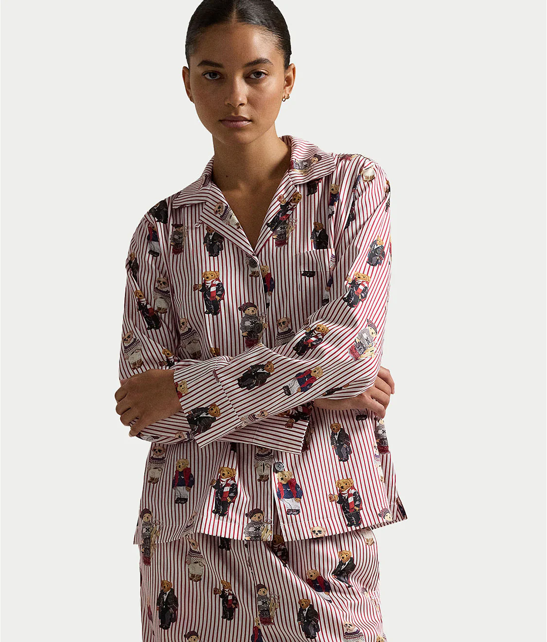 Heritage Polo Bear Woven Pajama Set - Image 13