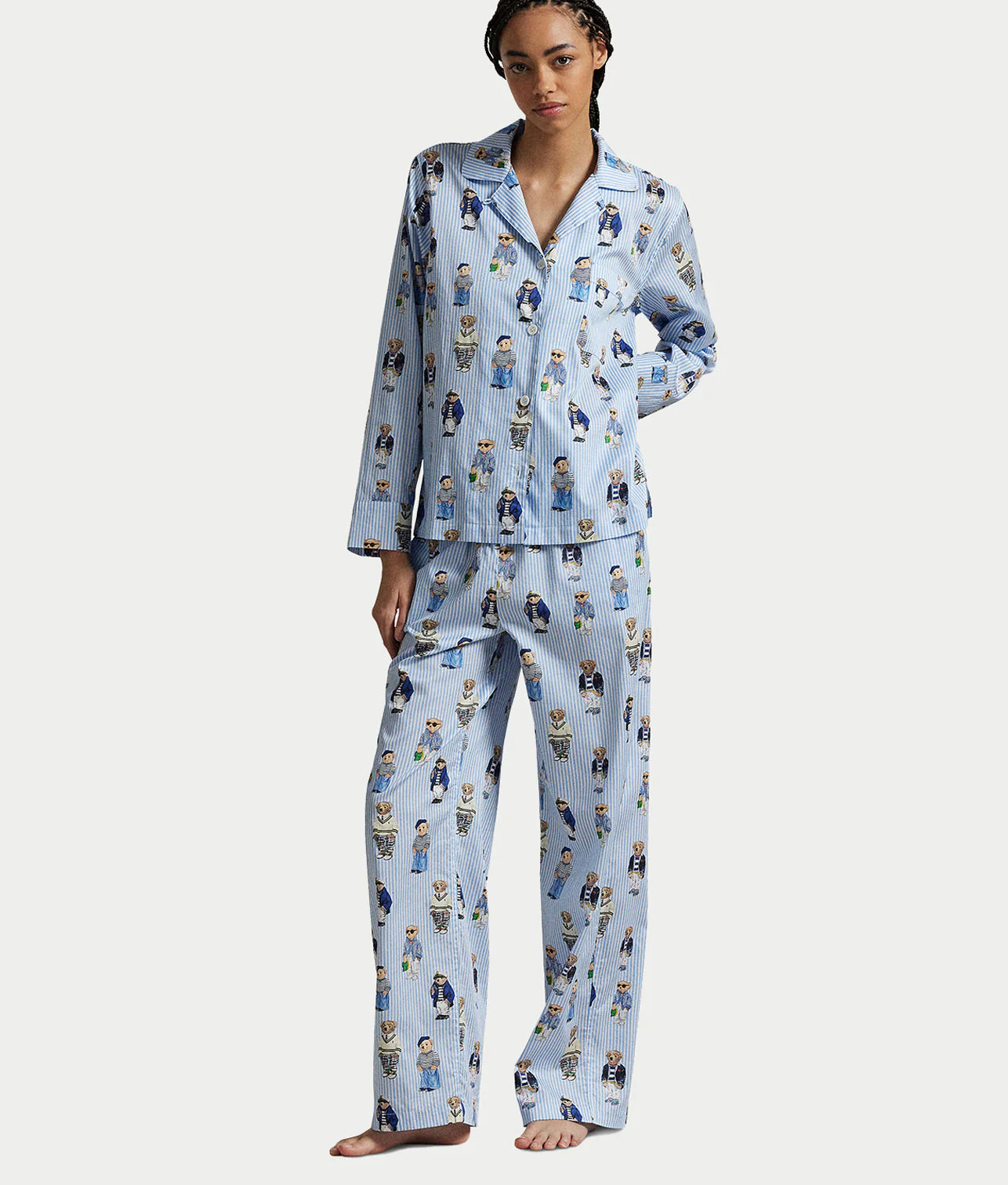 Heritage Polo Bear Woven Pajama Set - Image 19