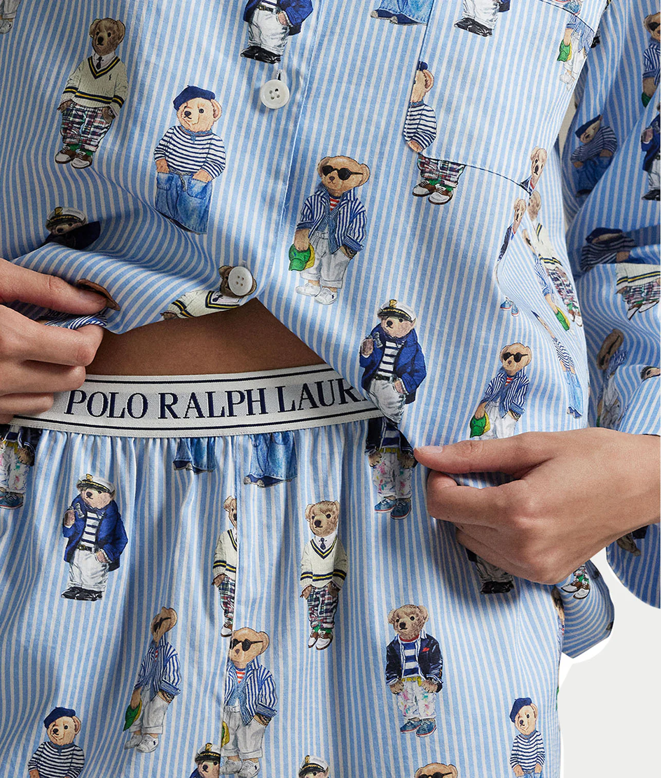 Heritage Polo Bear Woven Pajama Set - Image 23