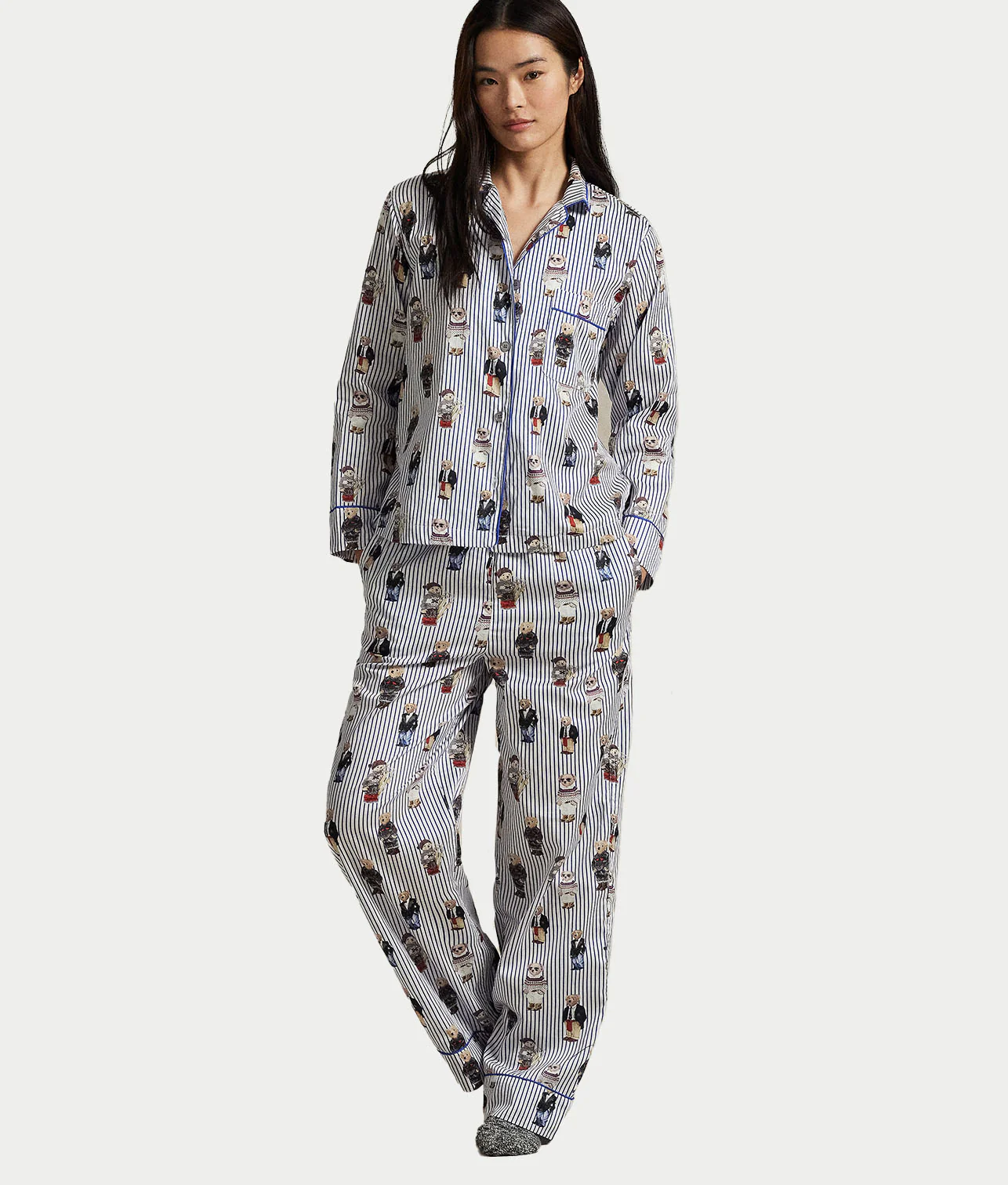 Heritage Polo Bear Woven Pajama Set - Image 8