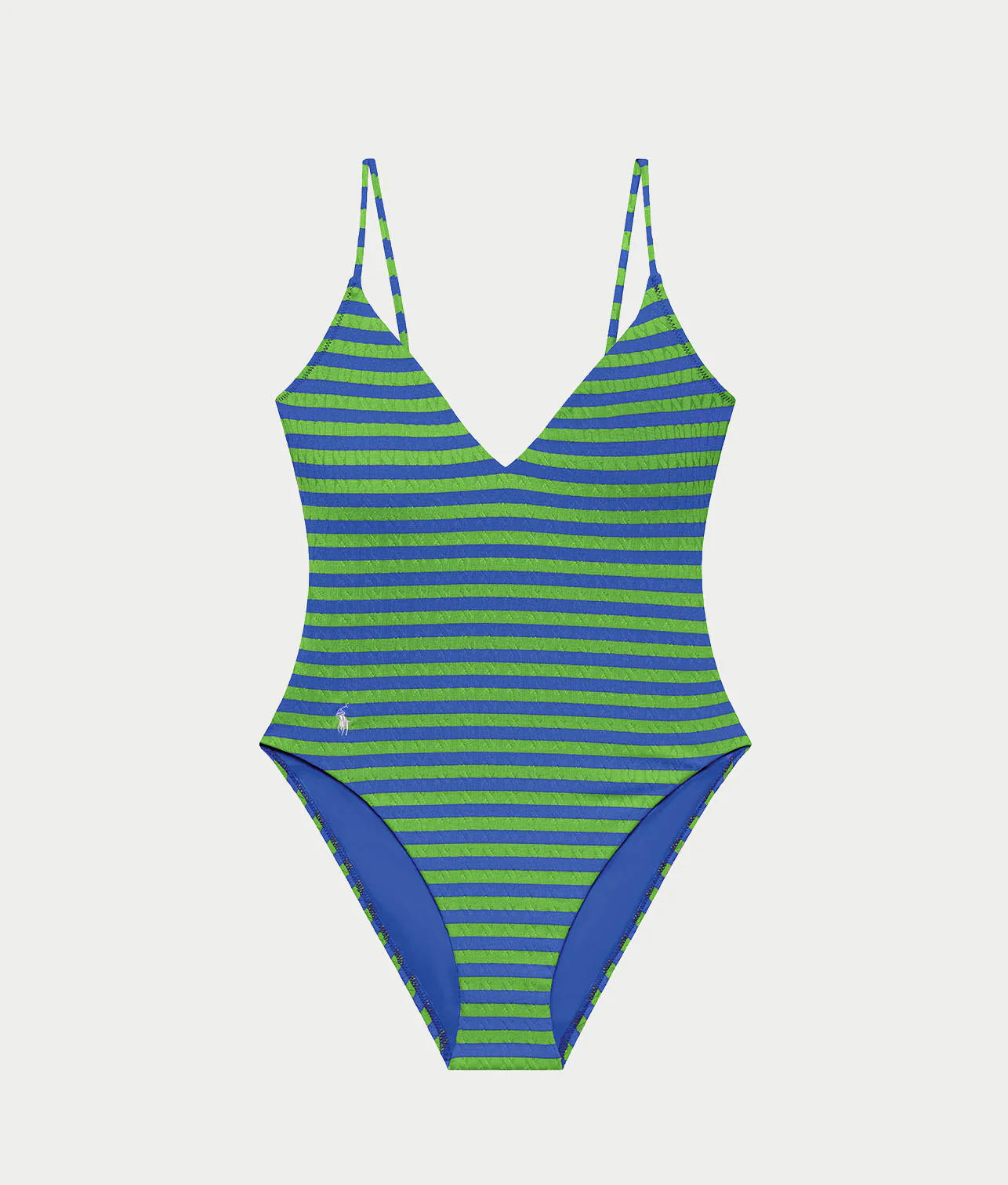 Cable Stripe V-Neck One-Piece Swimsuit - Image 4