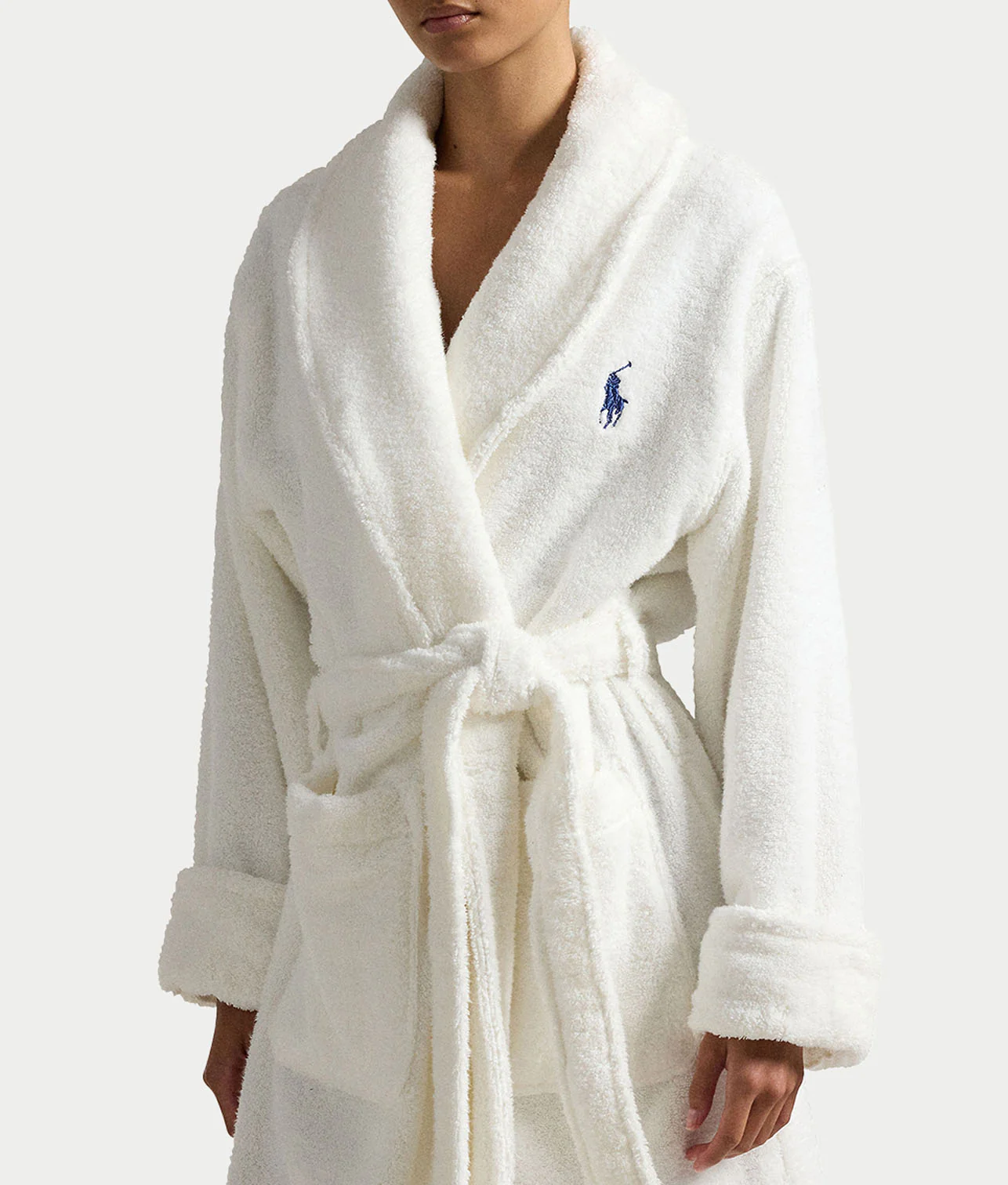 Cotton Woven Shawl Robe - Image 10