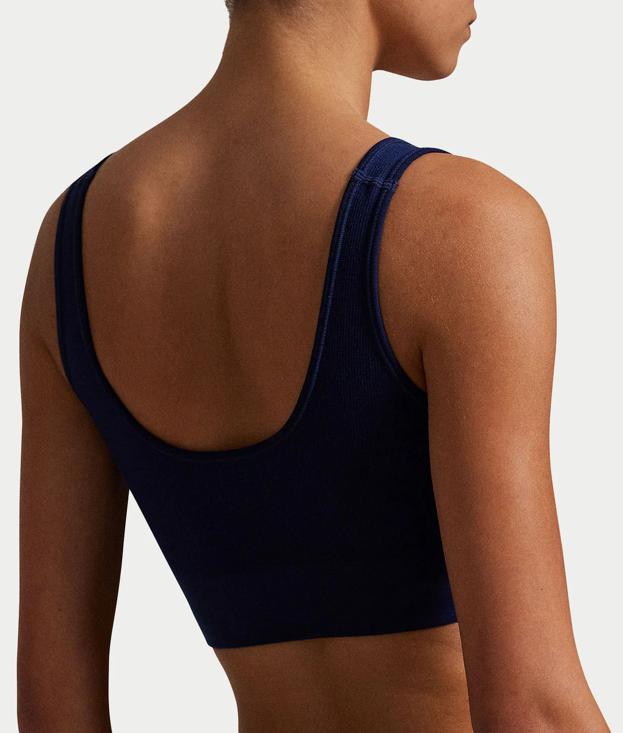 Ribbed Seamless Scoop Cropped Tank - Image 2