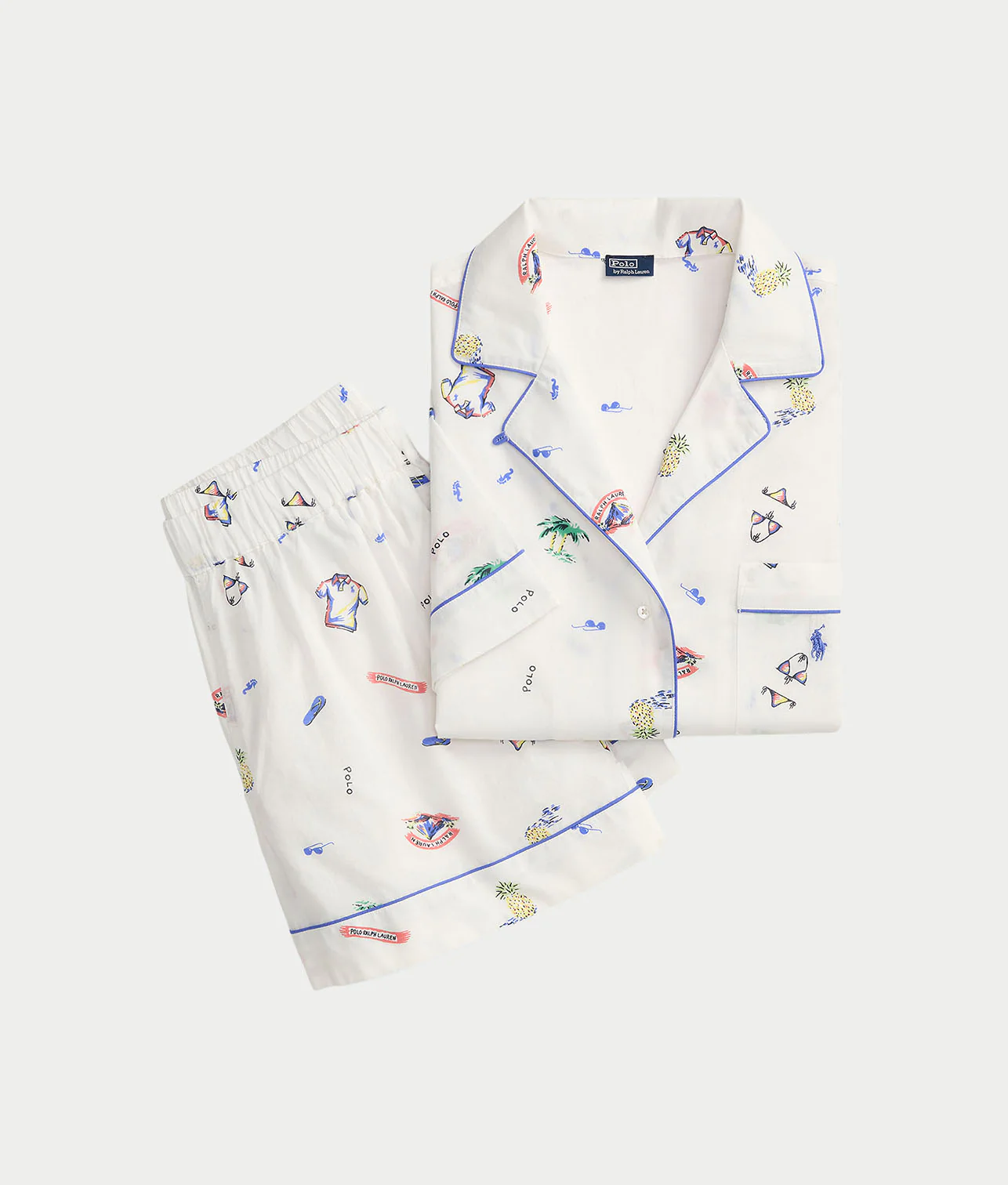Short Sleeve Woven Pajama Set - Image 2