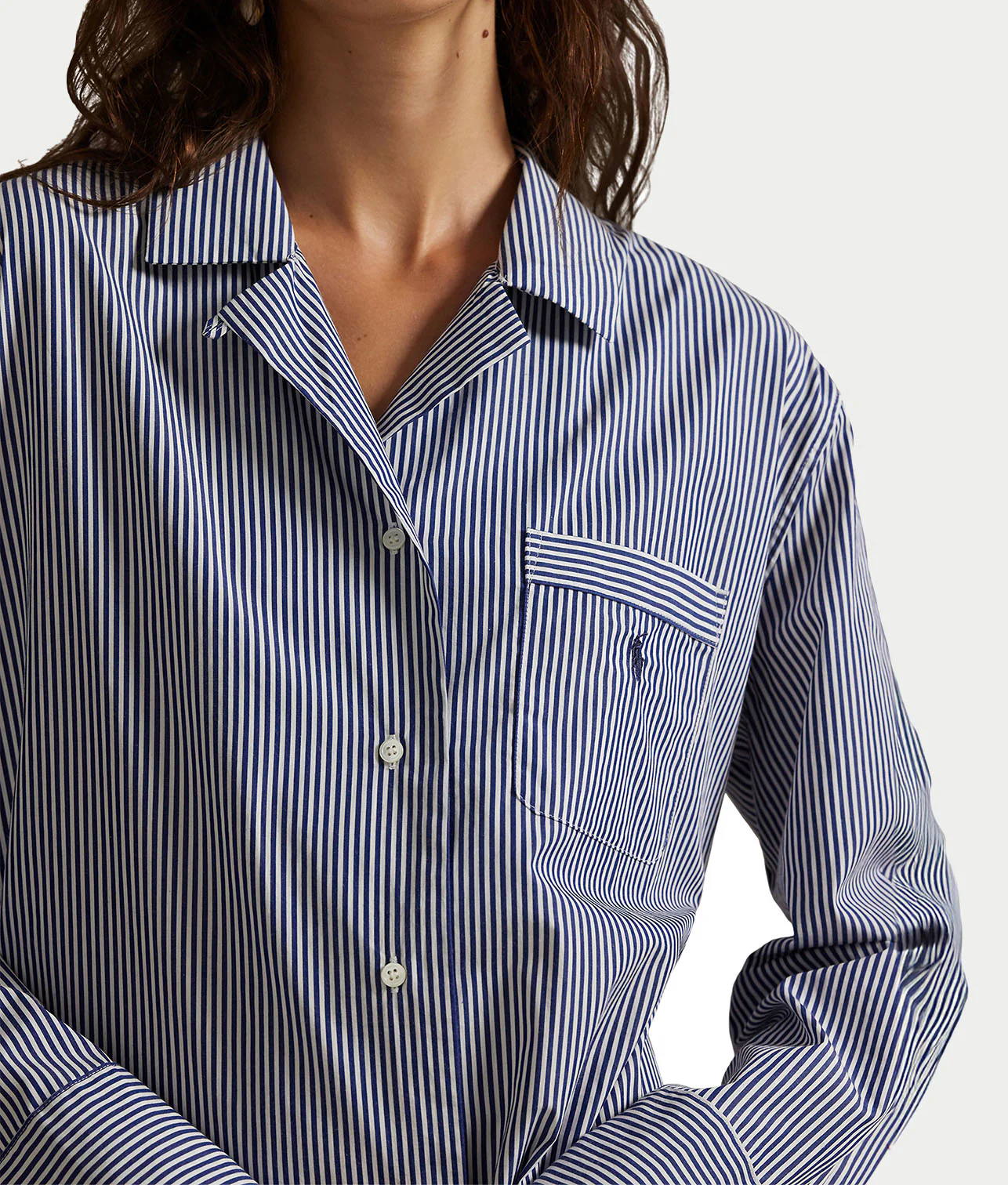Woven Tunic Sleep Shirt - Image 3