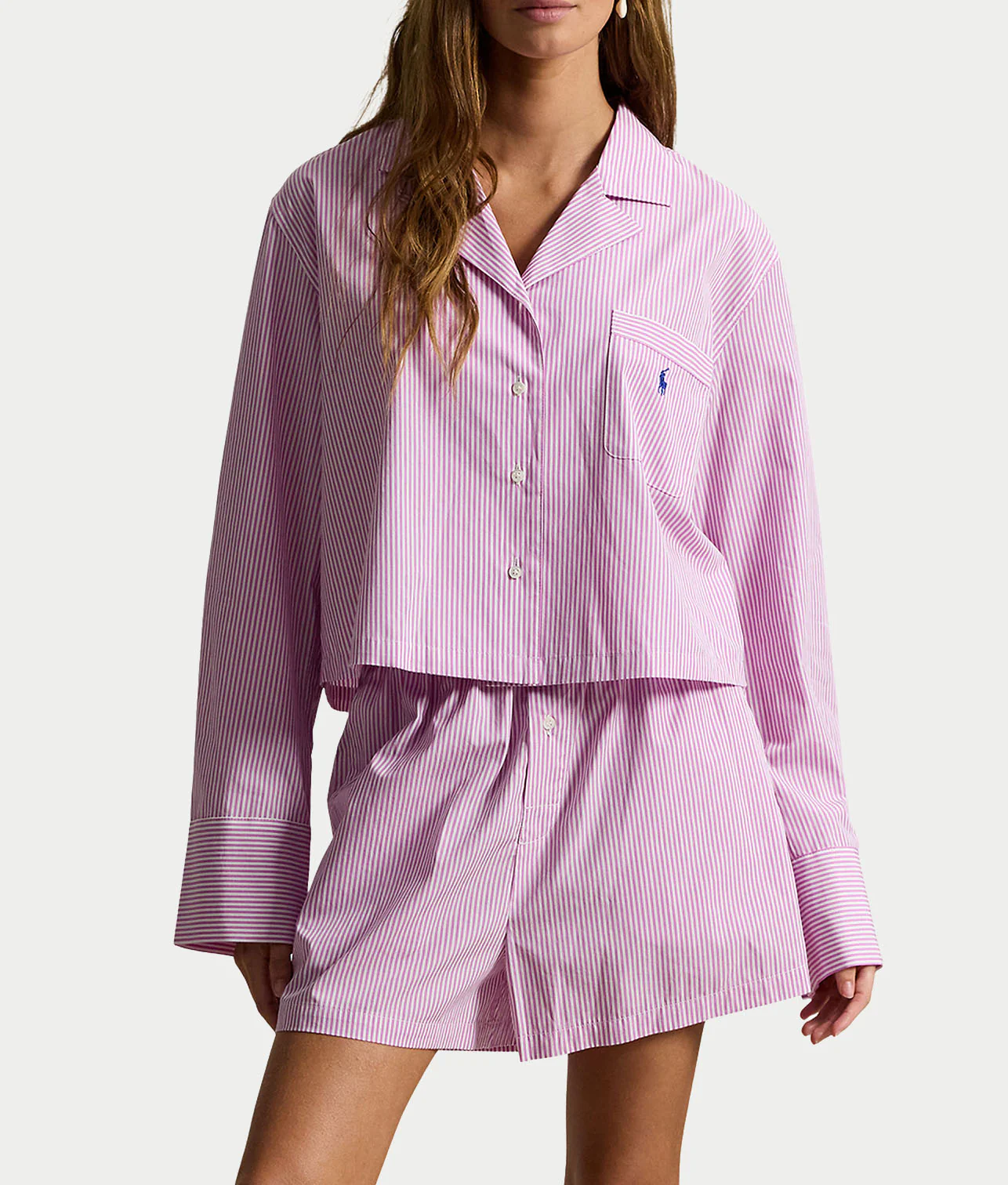 Woven Boxer Pajama Set