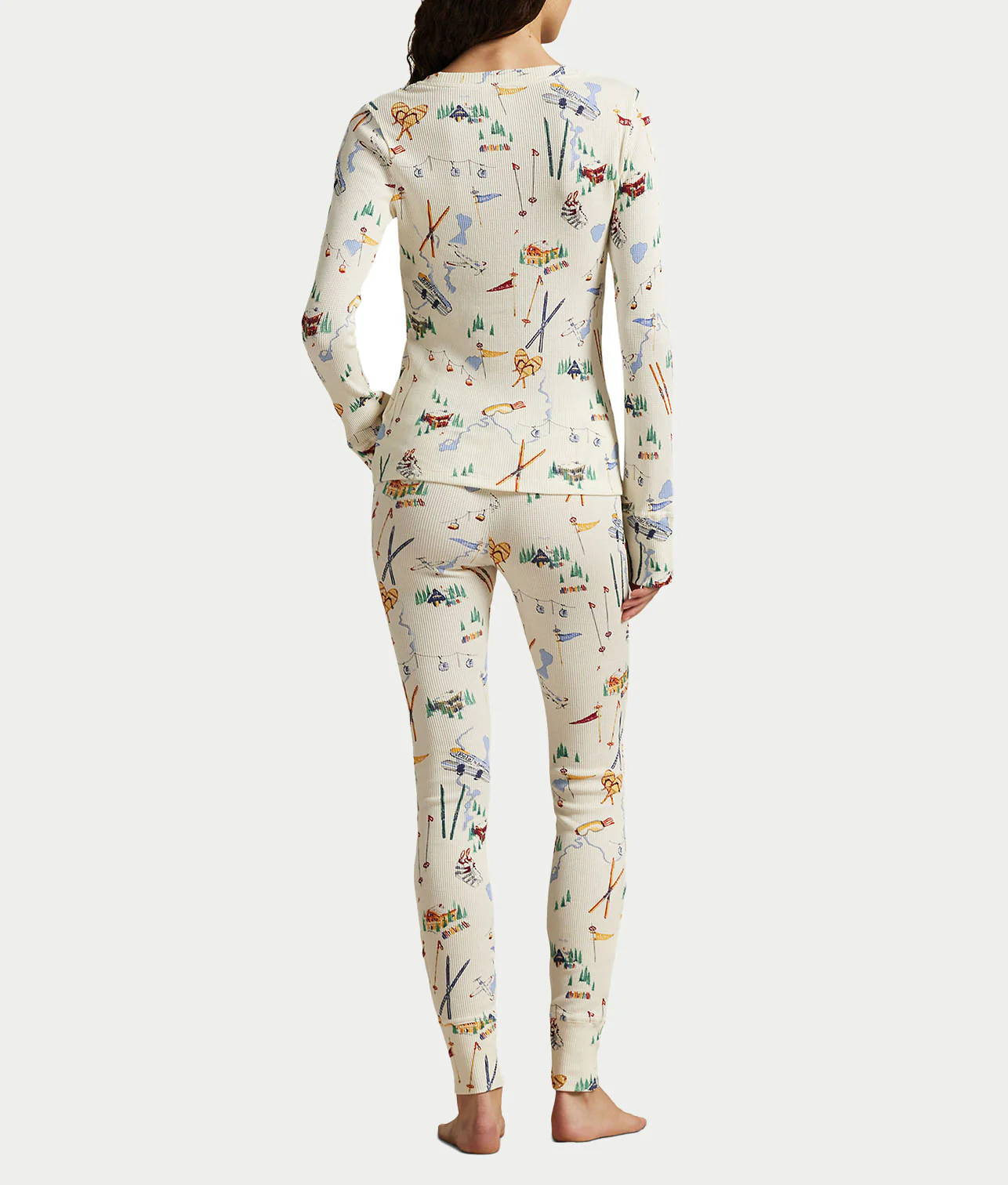 Waffle Knit Jogger Pajama Set - Image 6