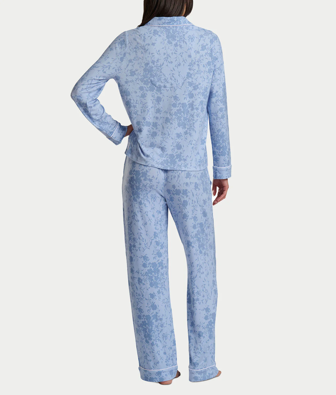 Notch Collar Woven Pajama Set - Image 19