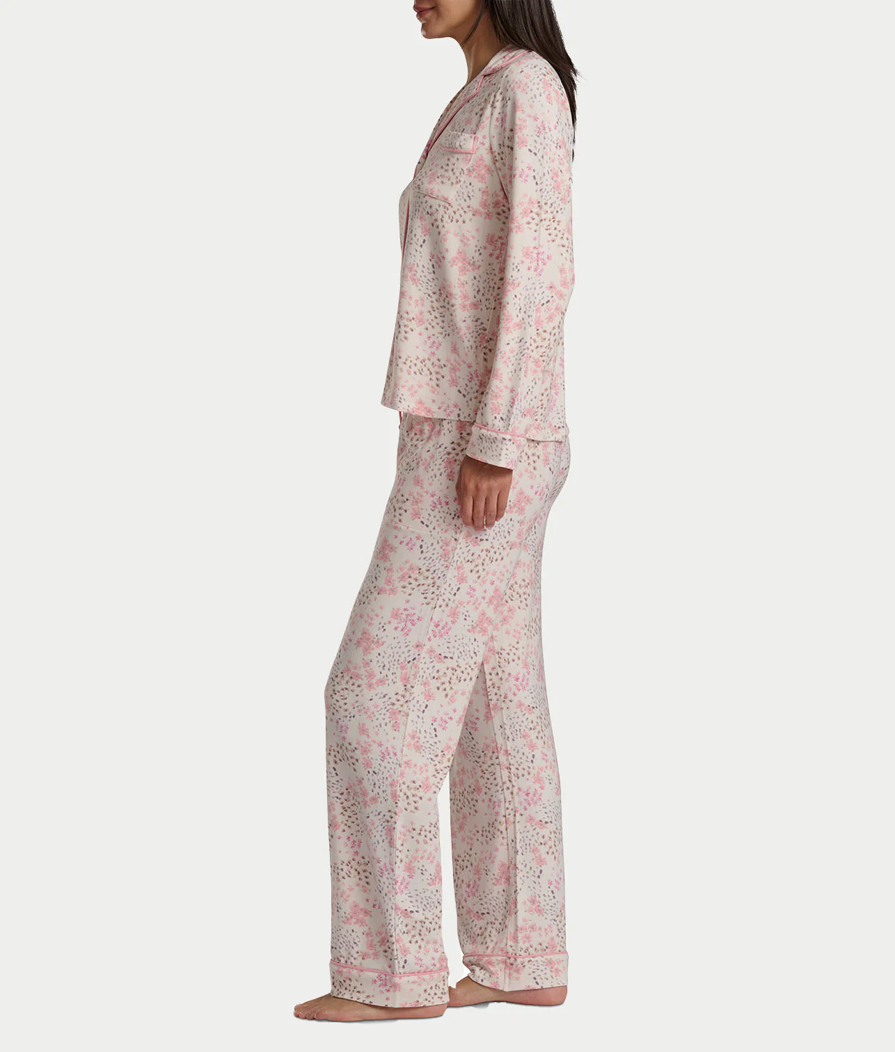 Notch Collar Woven Pajama Set - Image 25