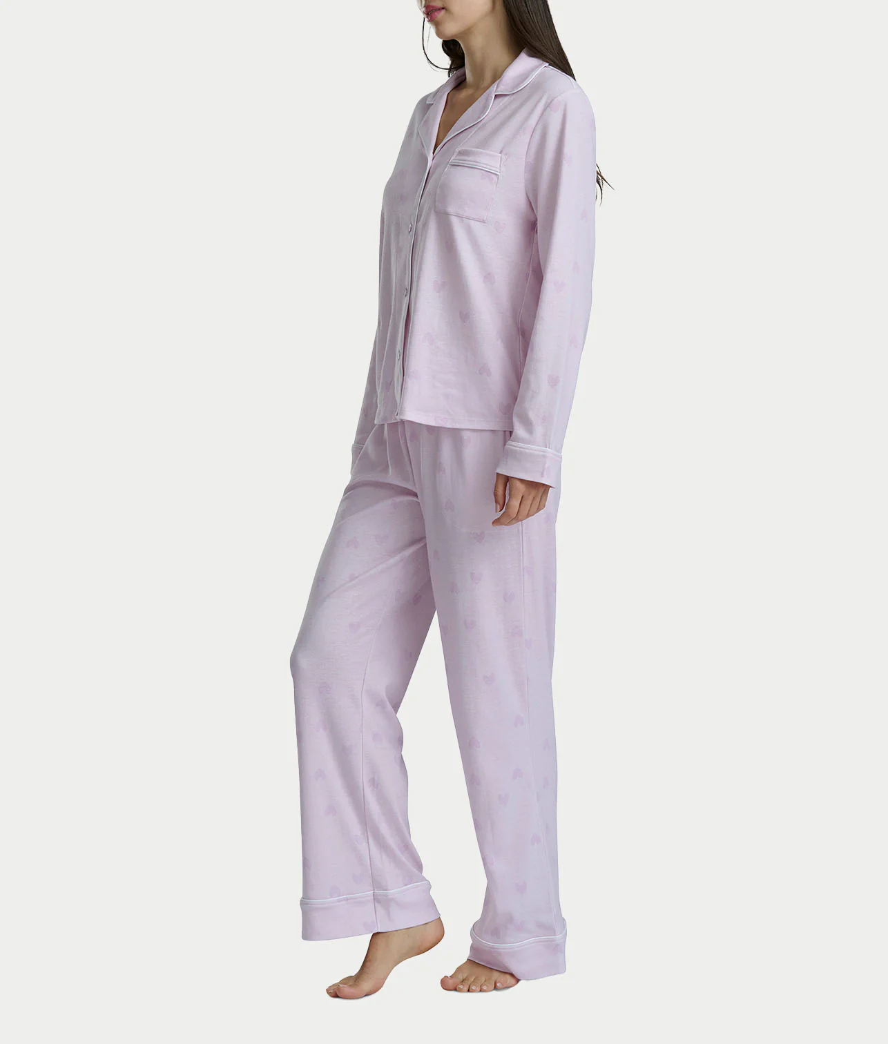 Notch Collar Woven Pajama Set - Image 31