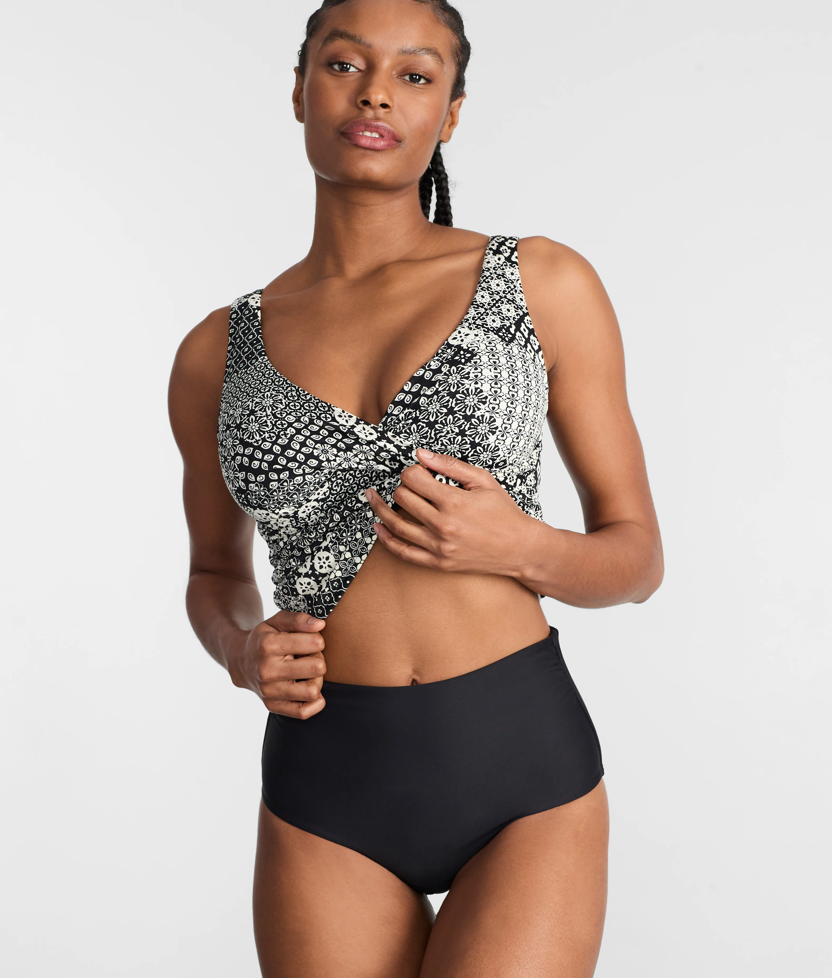 Capri Fold-Over High Waist Bikini Bottom - Image 5