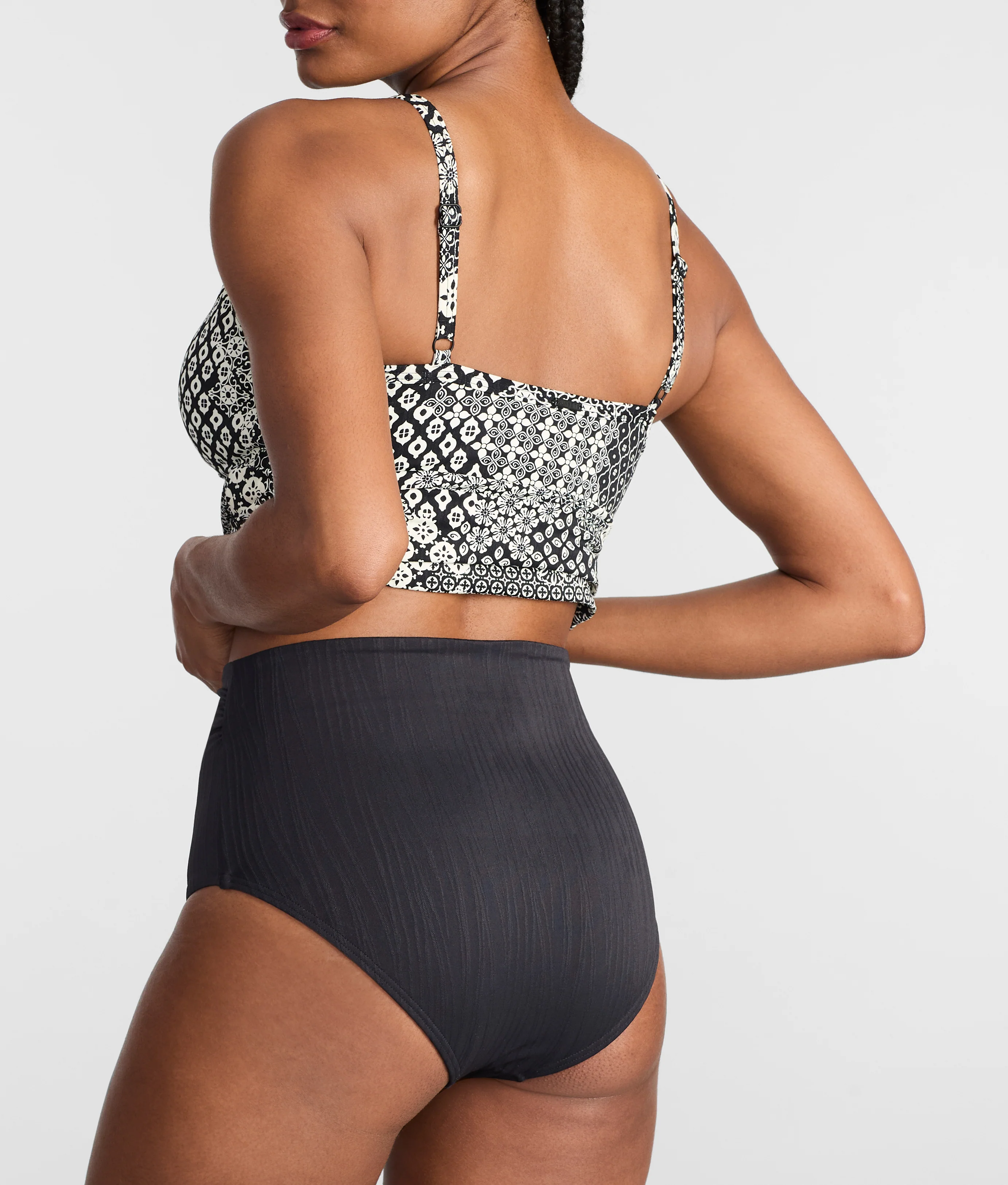 Capri Fold-Over High Waist Bikini Bottom - Image 64