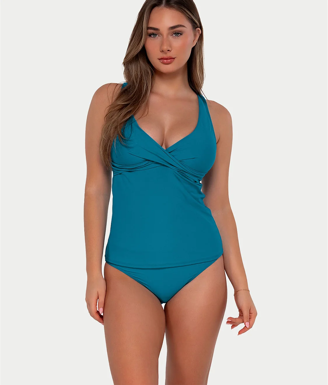 Elsie Underwire Wrap Tankini Top - Image 17