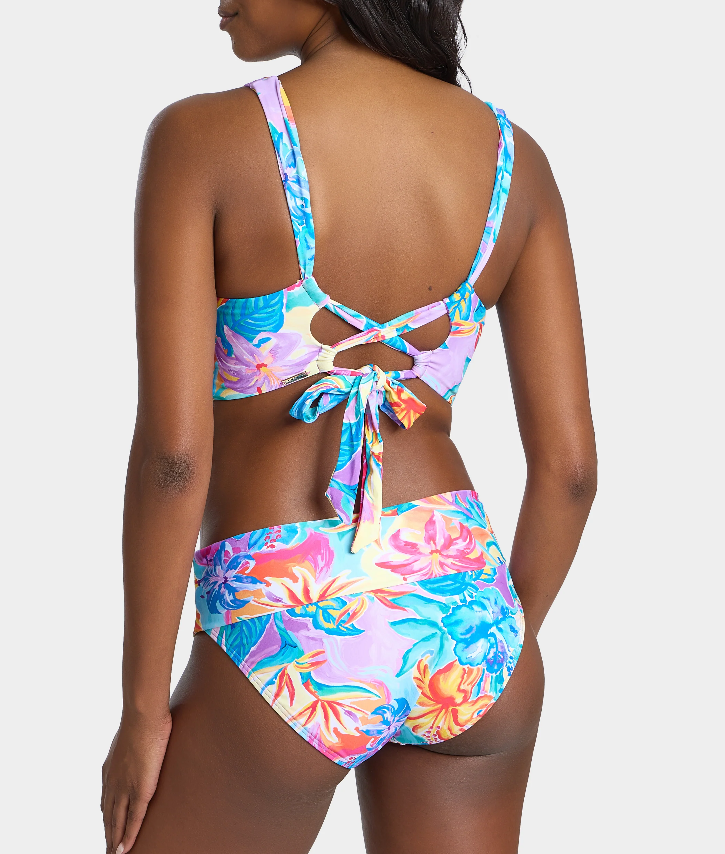 Hannah Fold-Over High-Waist Bikini Bottom - Image 12