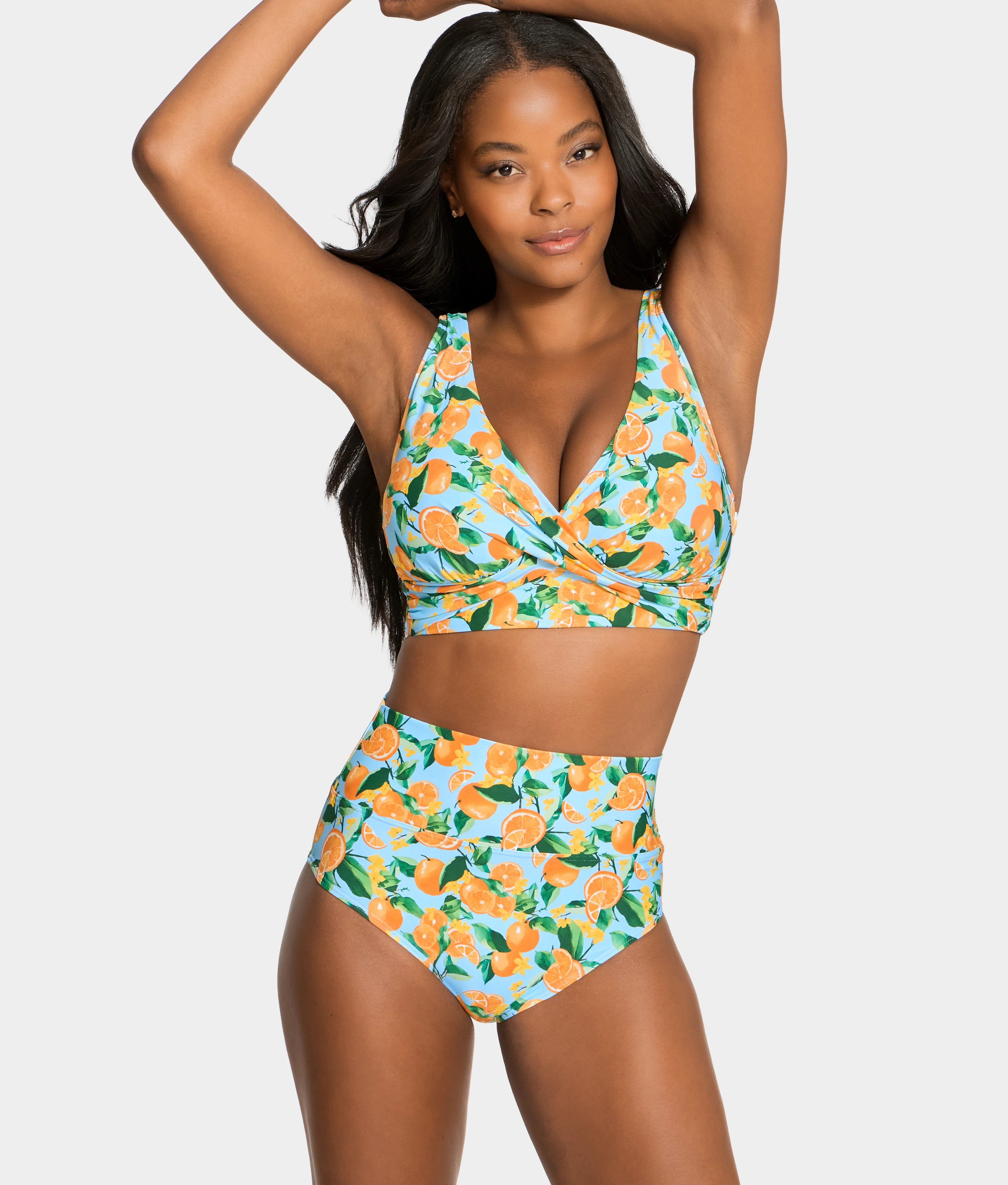 Hannah Fold-Over High-Waist Bikini Bottom - Image 120
