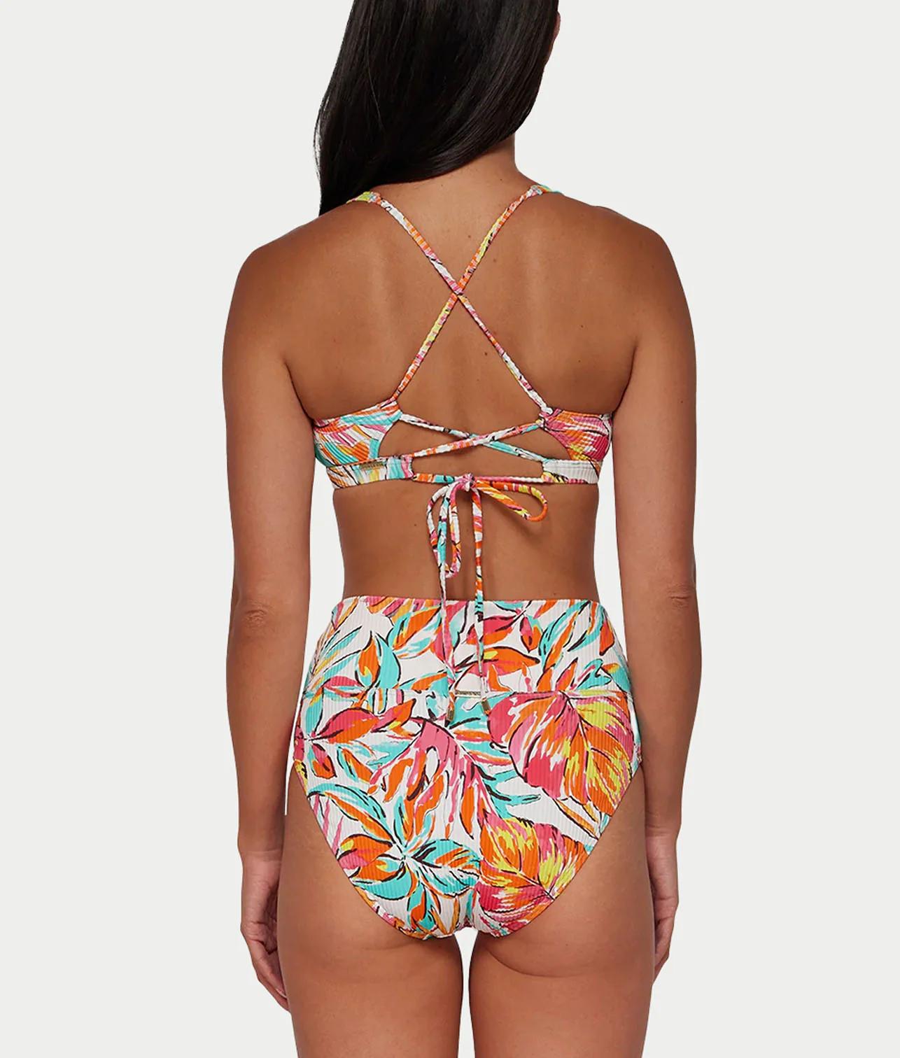 Hannah Fold-Over High-Waist Bikini Bottom - Image 130