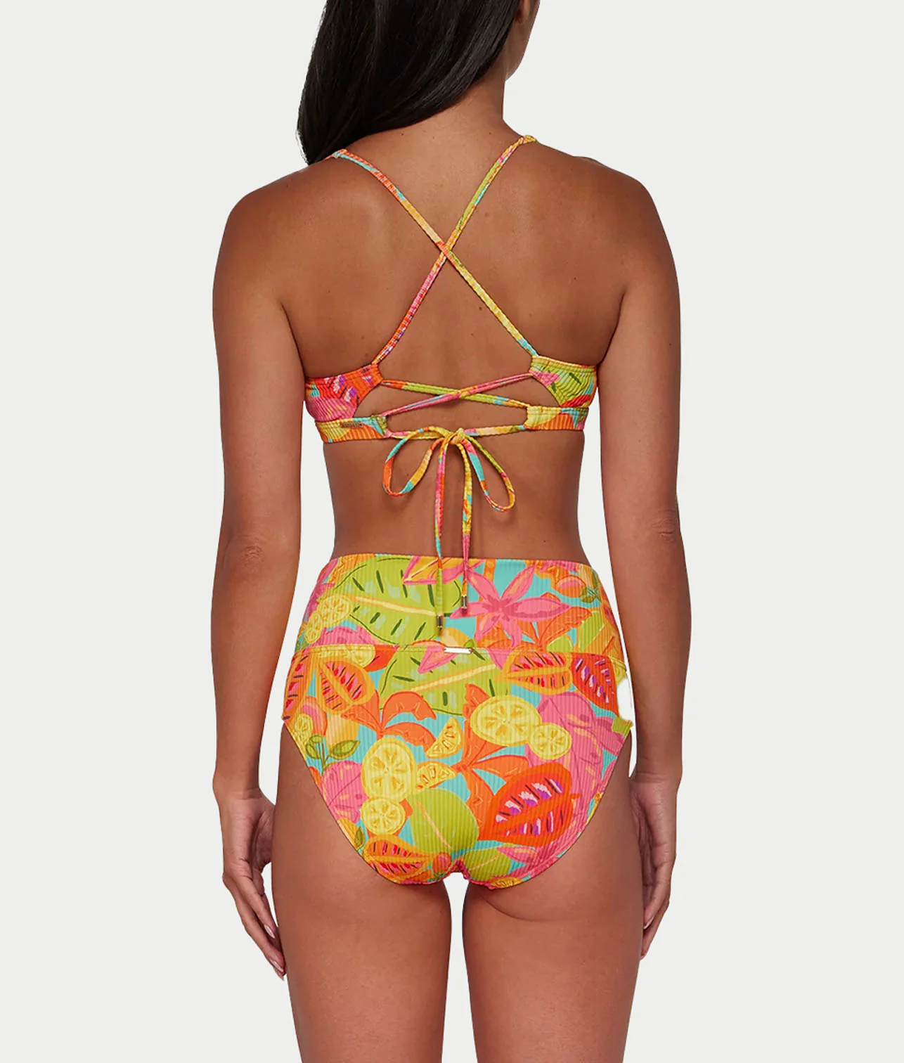 Hannah Fold-Over High-Waist Bikini Bottom - Image 135