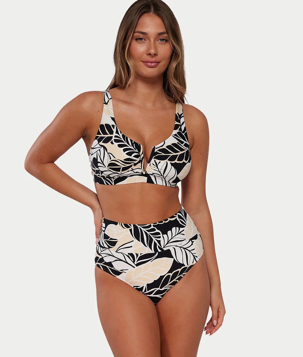 Hannah Fold-Over High-Waist Bikini Bottom - Image 139