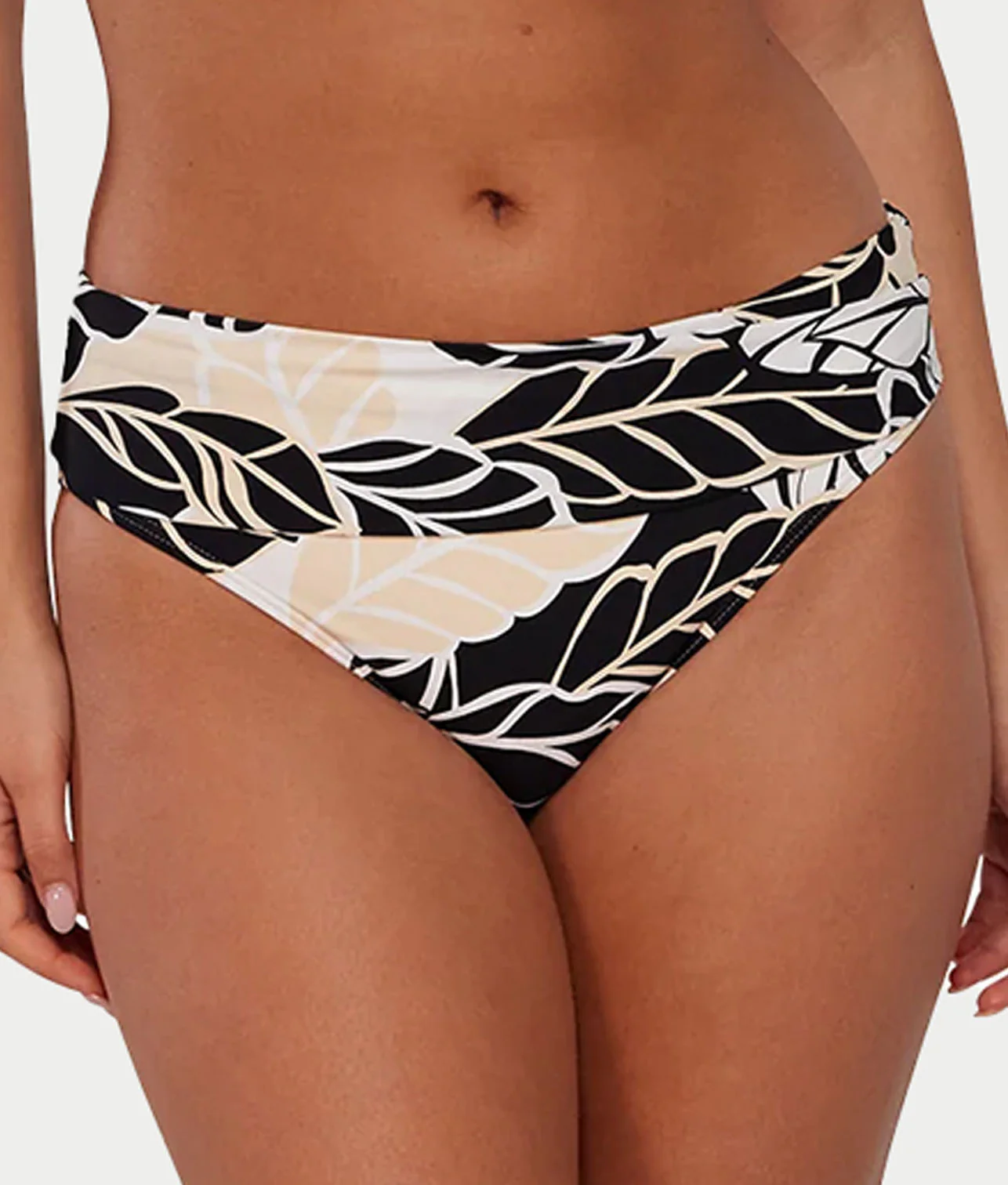 Hannah Fold-Over High-Waist Bikini Bottom - Image 143