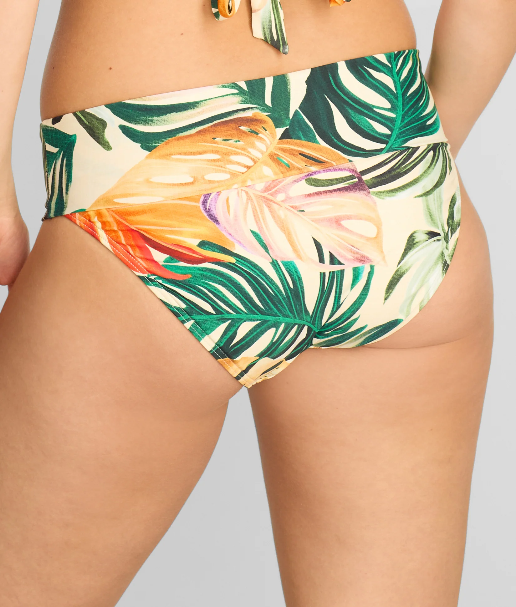 Hannah Fold-Over High-Waist Bikini Bottom - Image 158
