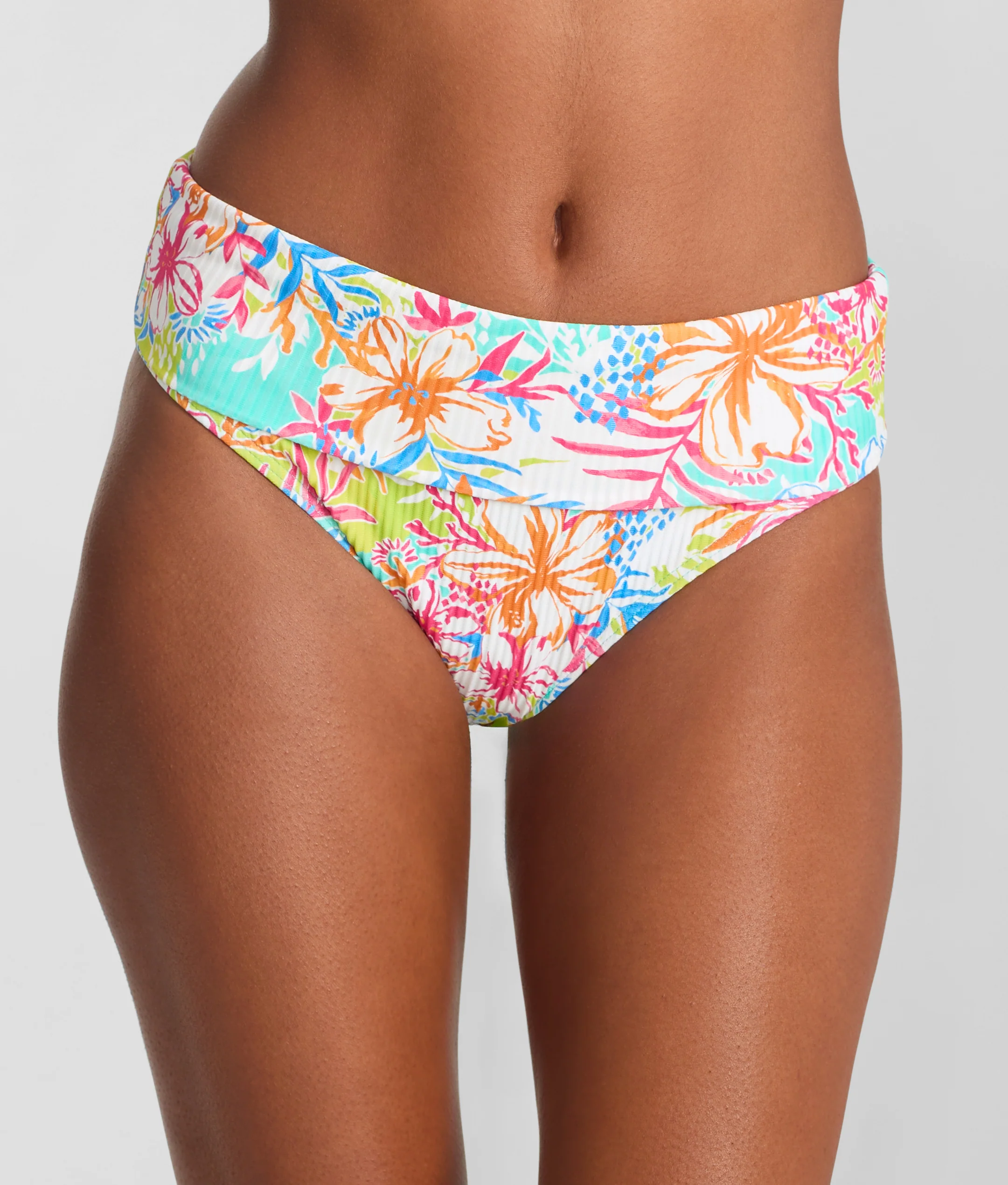 Hannah Fold-Over High-Waist Bikini Bottom - Image 169