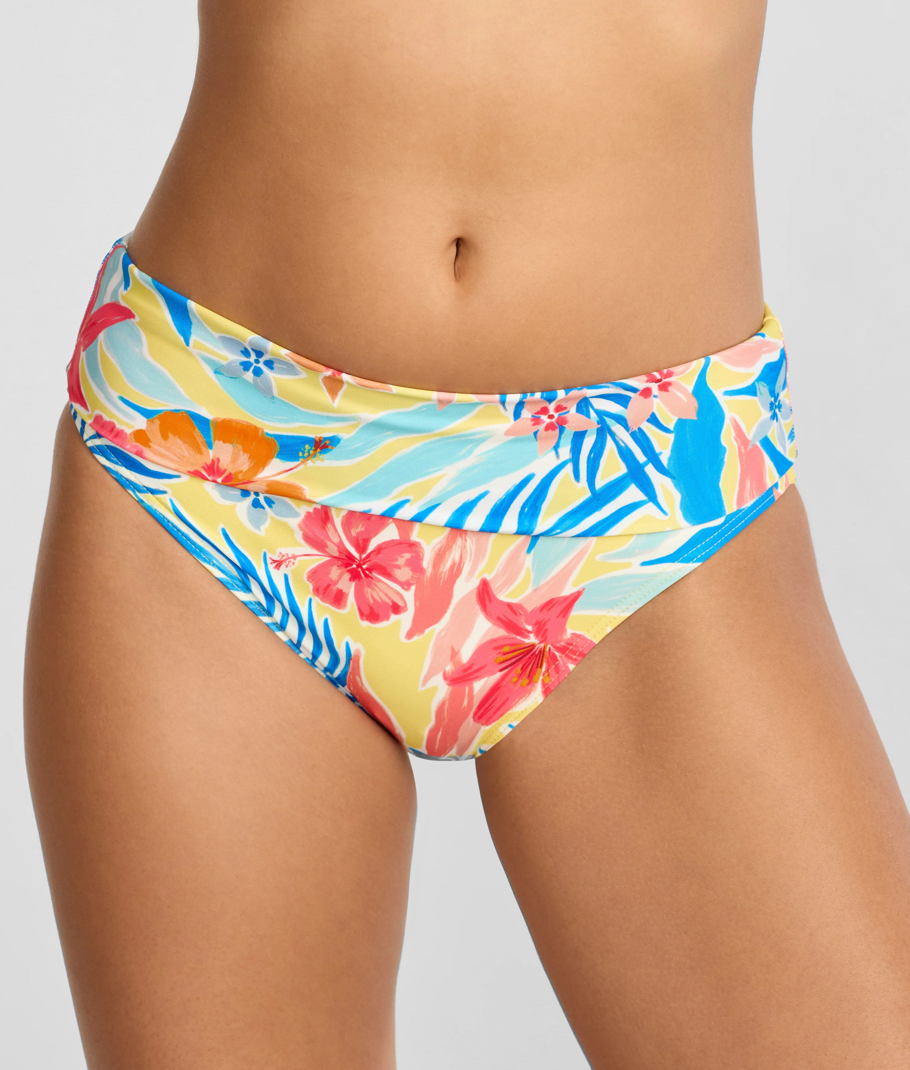 Hannah Fold-Over High-Waist Bikini Bottom - Image 180