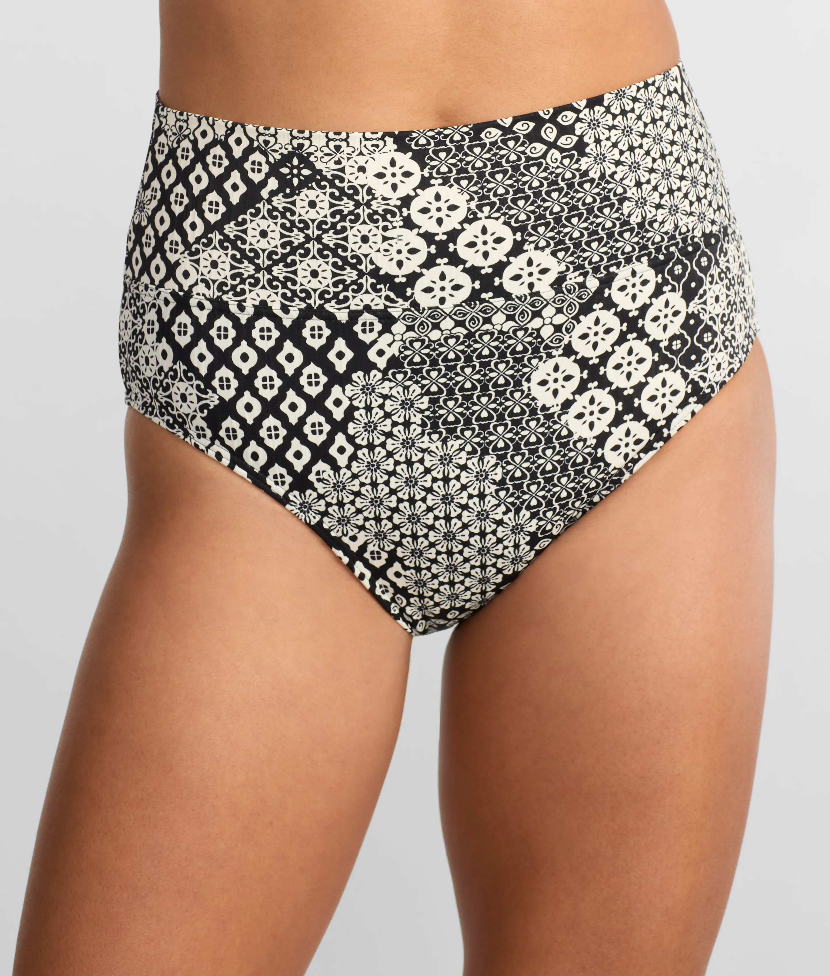 Hannah Fold-Over High-Waist Bikini Bottom - Image 184