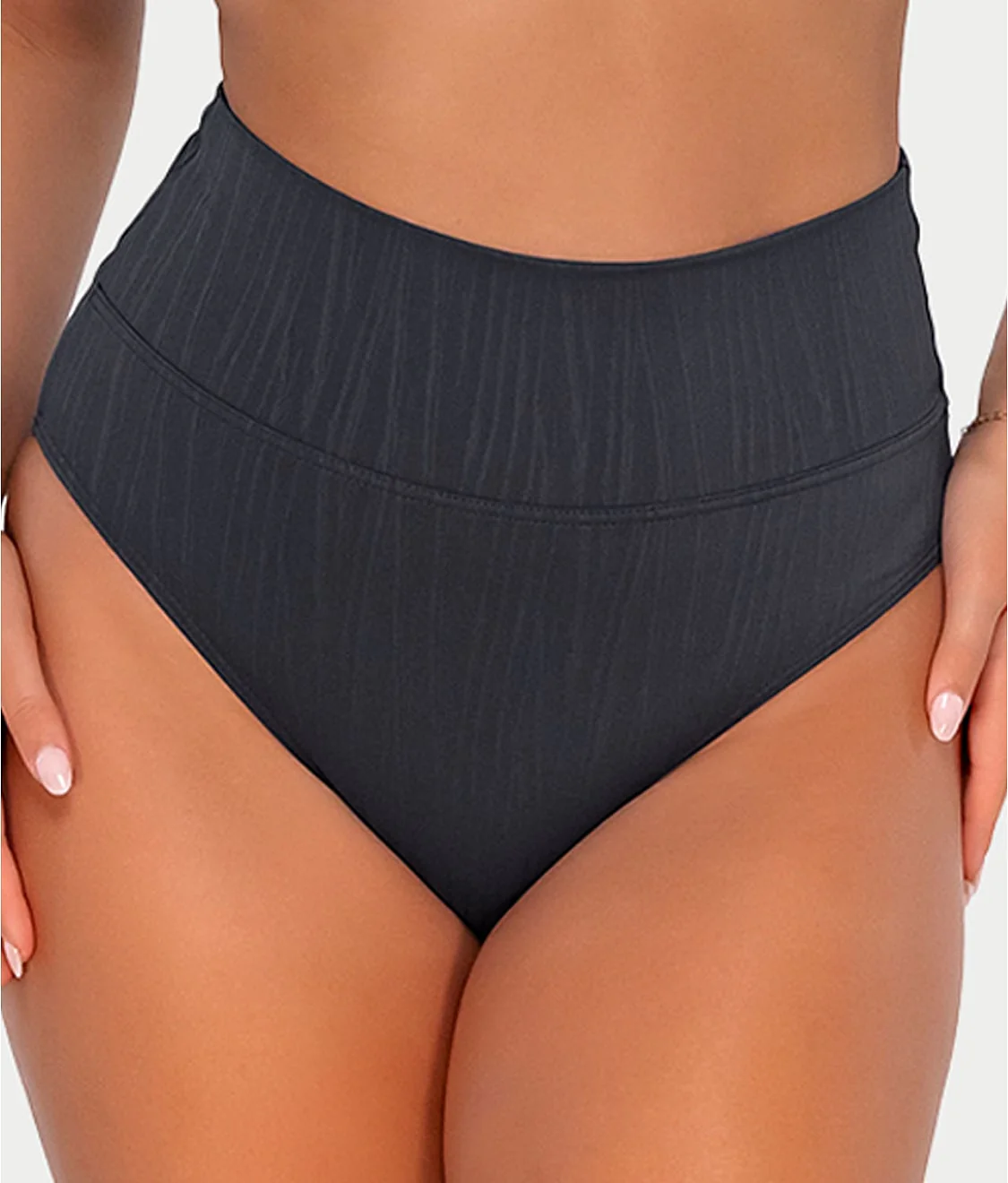 Hannah Fold-Over High-Waist Bikini Bottom - Image 33