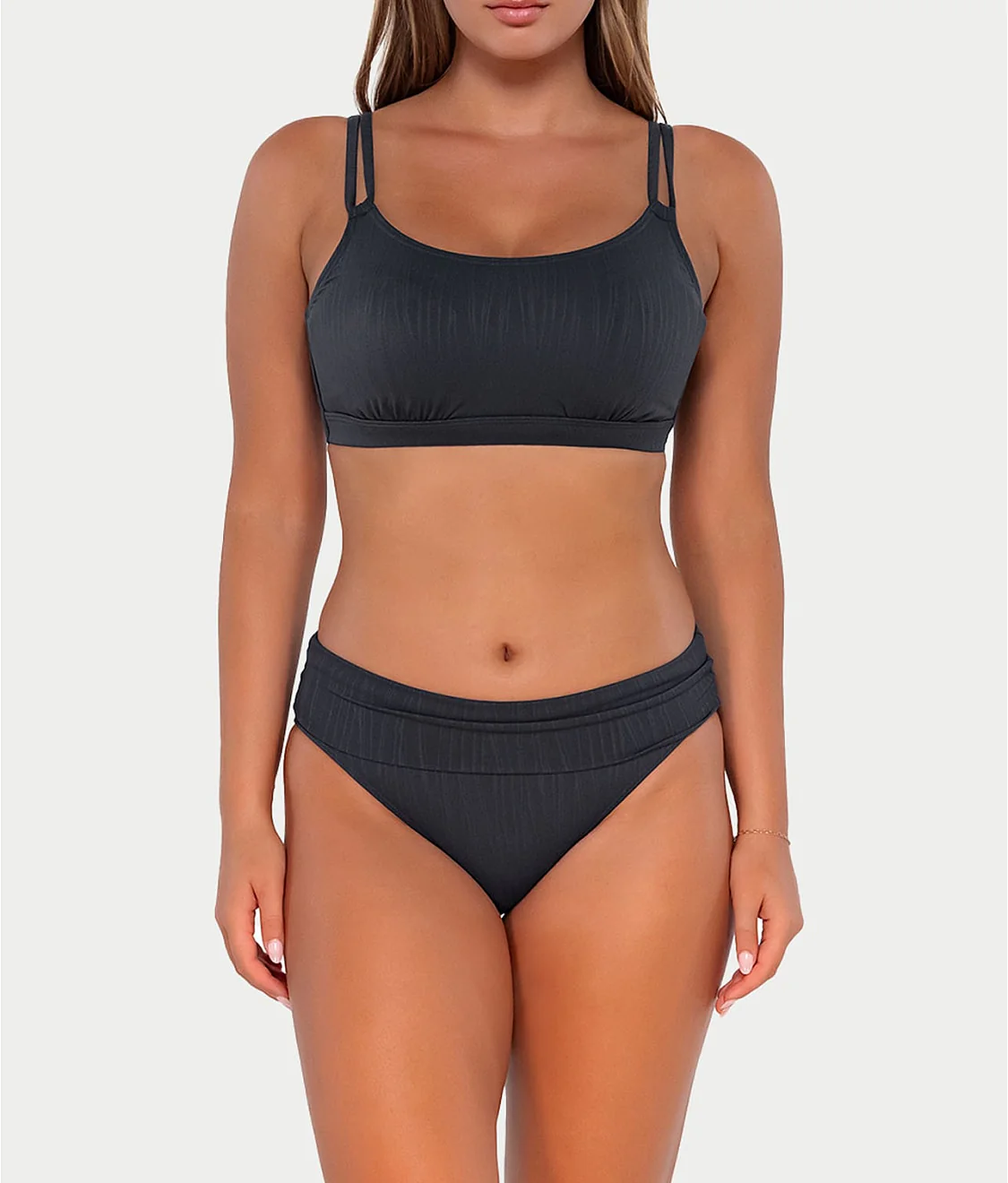 Hannah Fold-Over High-Waist Bikini Bottom - Image 36
