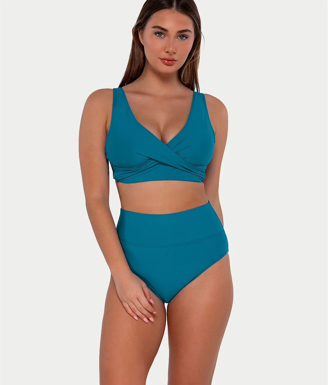 Hannah Fold-Over High-Waist Bikini Bottom - Image 39