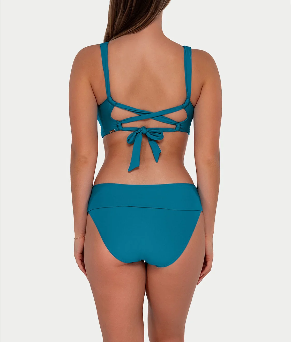 Hannah Fold-Over High-Waist Bikini Bottom - Image 43