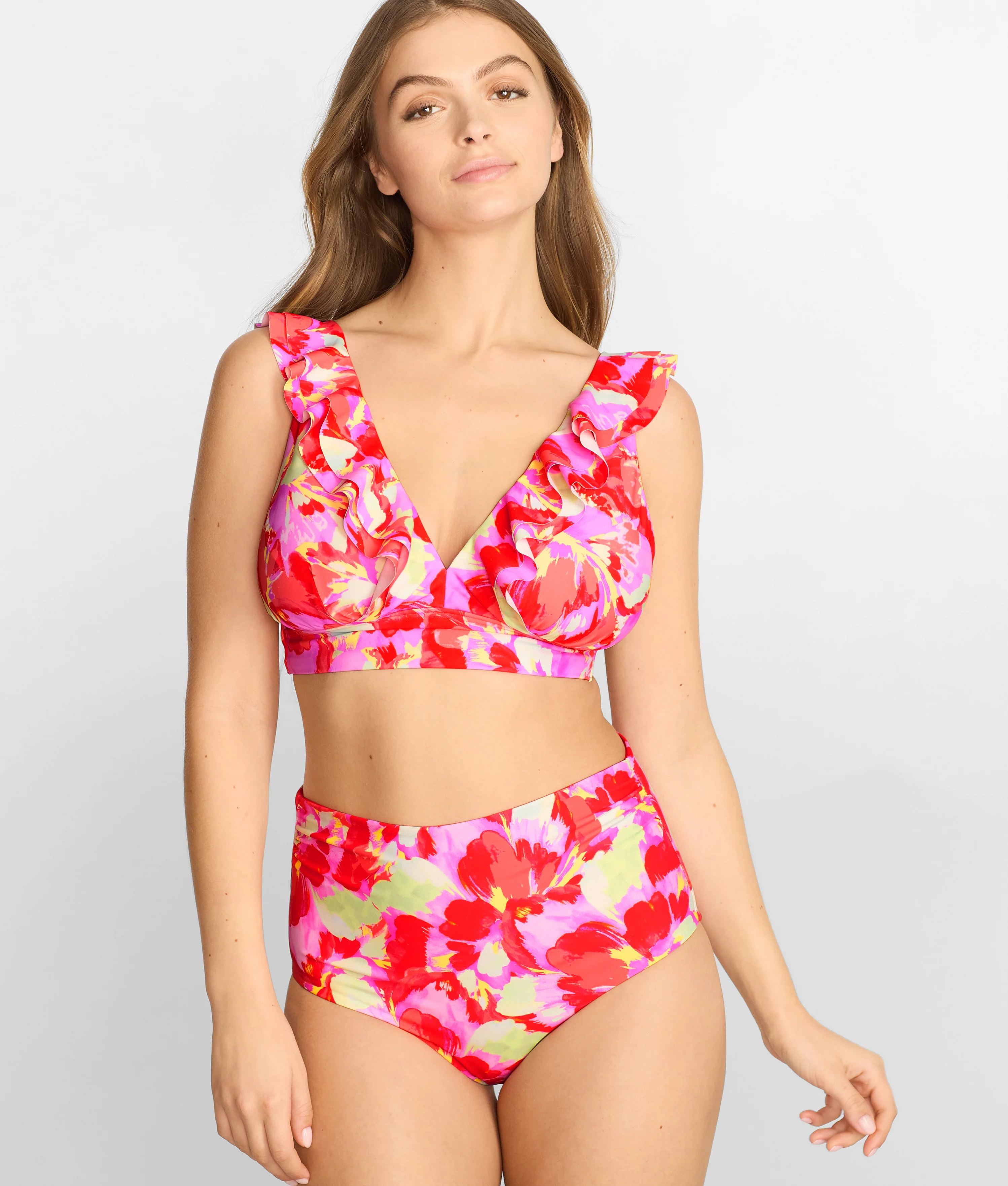 Willa Ruffle Wire-Free Bikini Top - Image 41