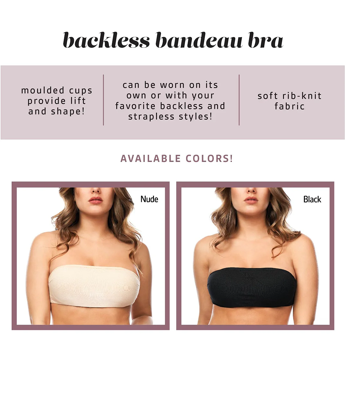 Backless Bandeau Wing Bra - Image 6