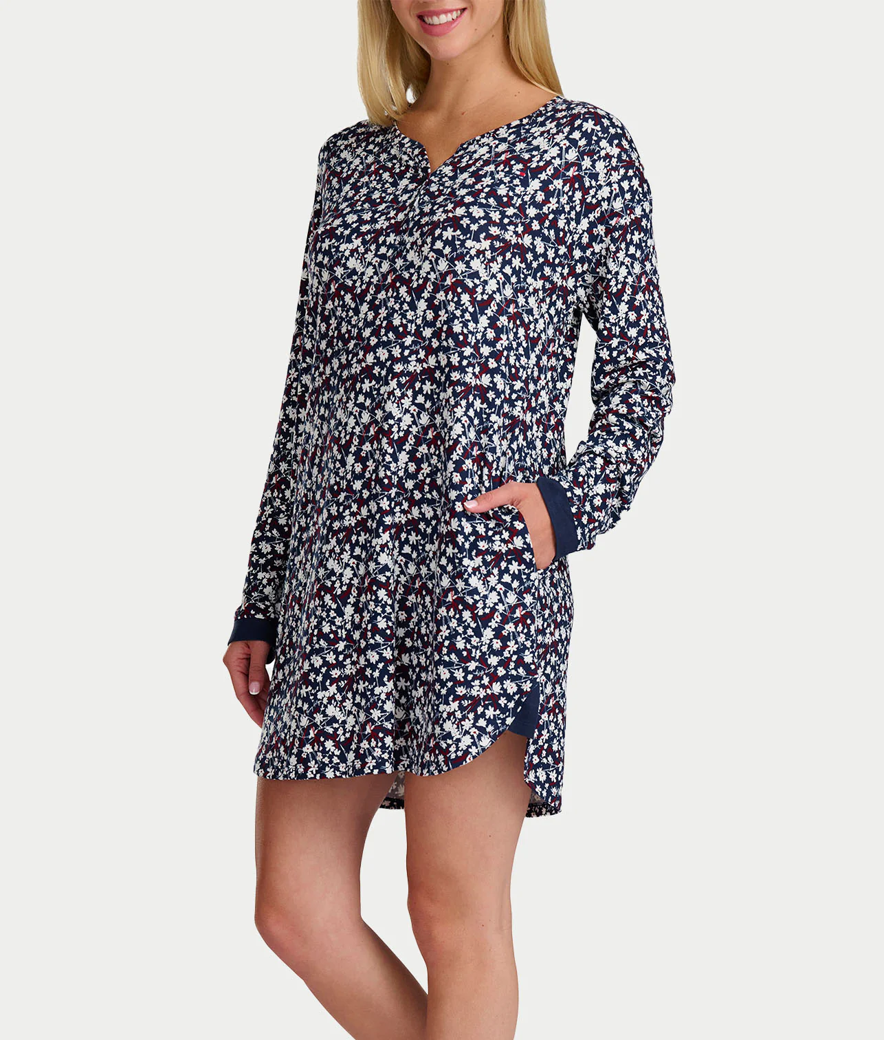 Pillowsoft Henley Sleep Shirt - Image 4