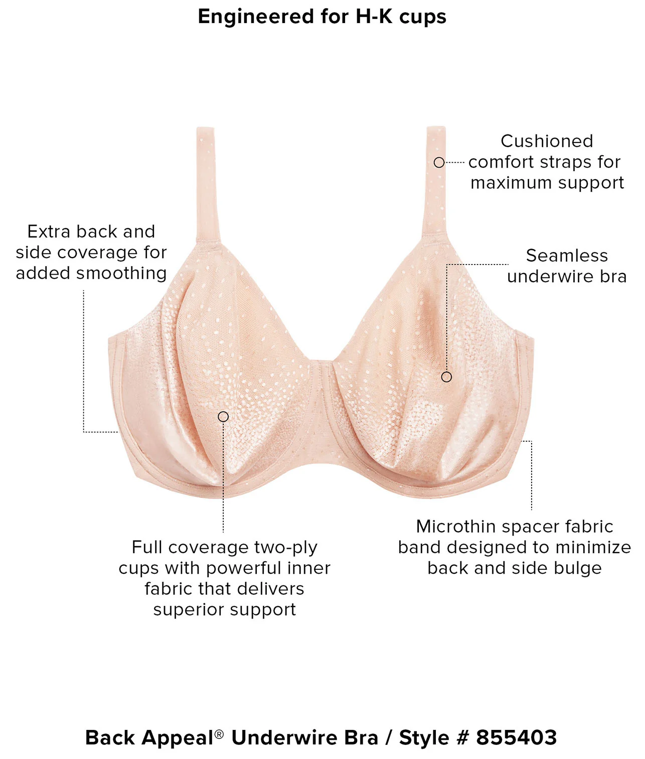 Back Appeal™ Full Figure Bra - Image 17