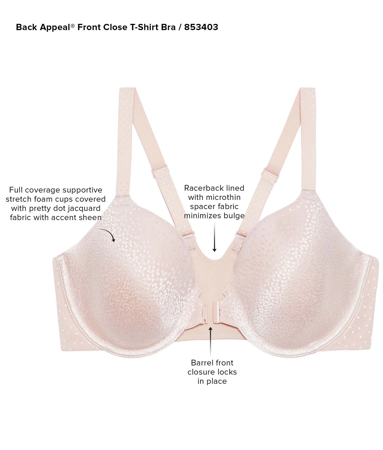 Back Appeal™ Front-Close T-Shirt Bra - Image 8