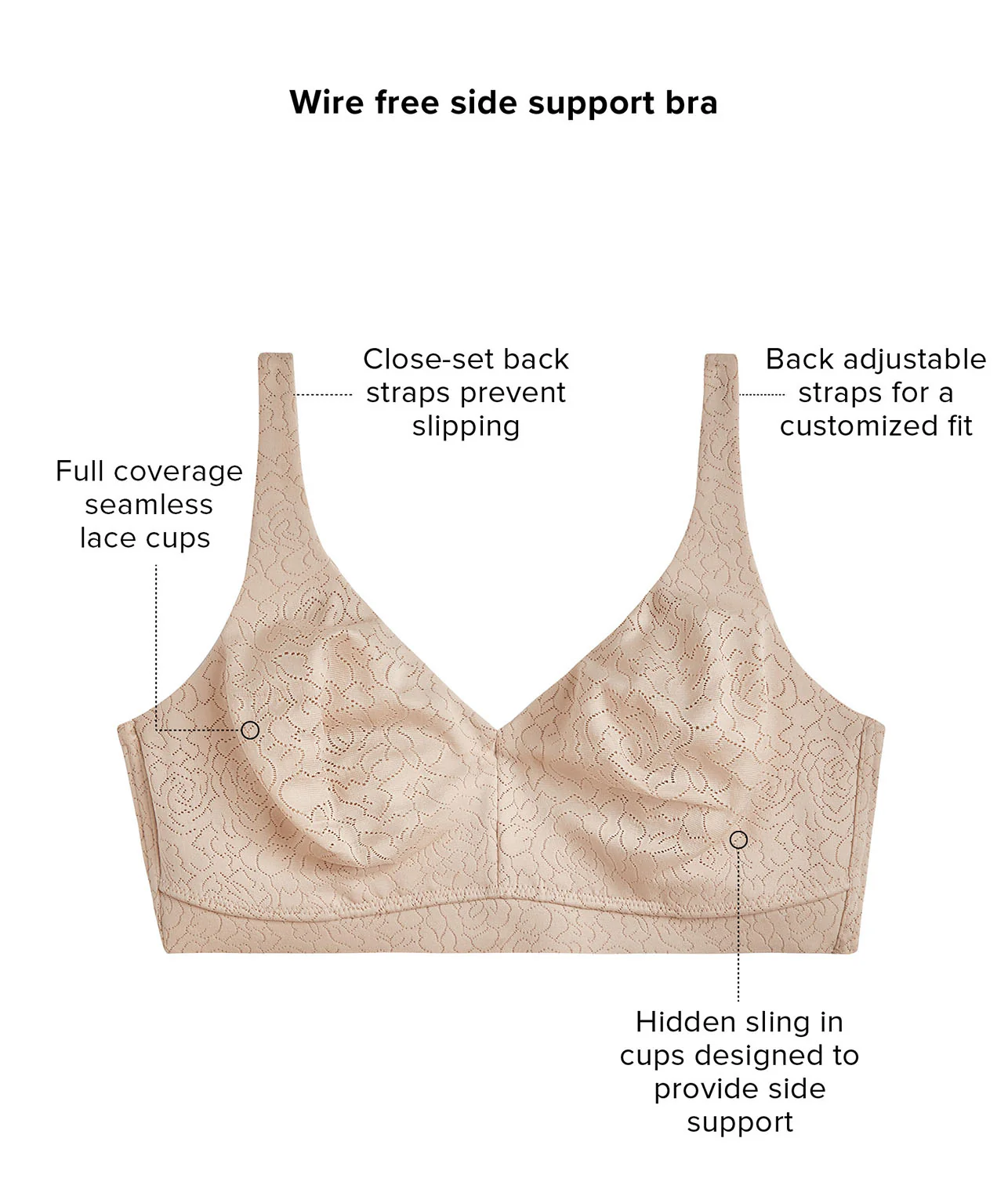 Inside Job™ Side Support Wire-Free Bra - Image 39